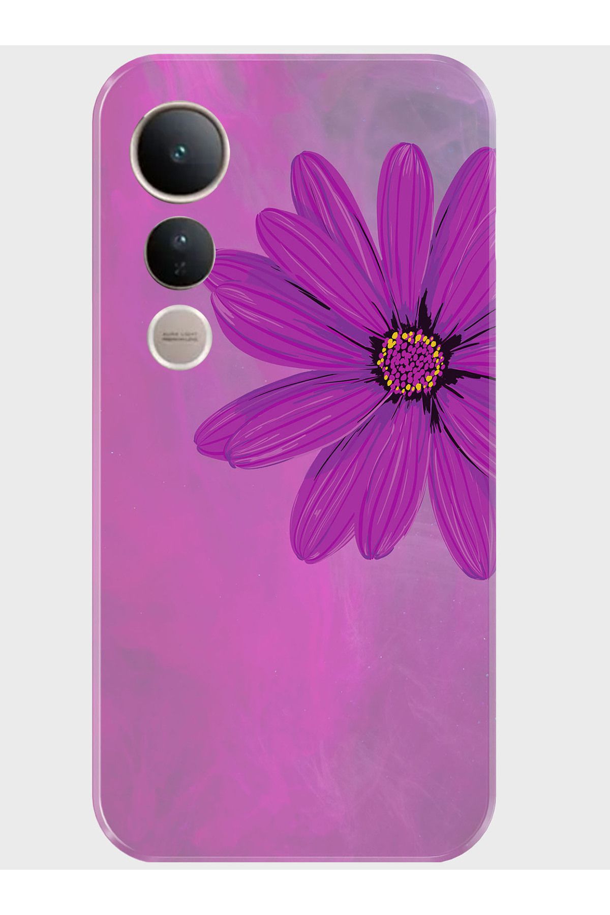 Activist Vivo V50 Lite Kılıf Kamera Korumalı Baskılı Silikon Kapak - purpleflower