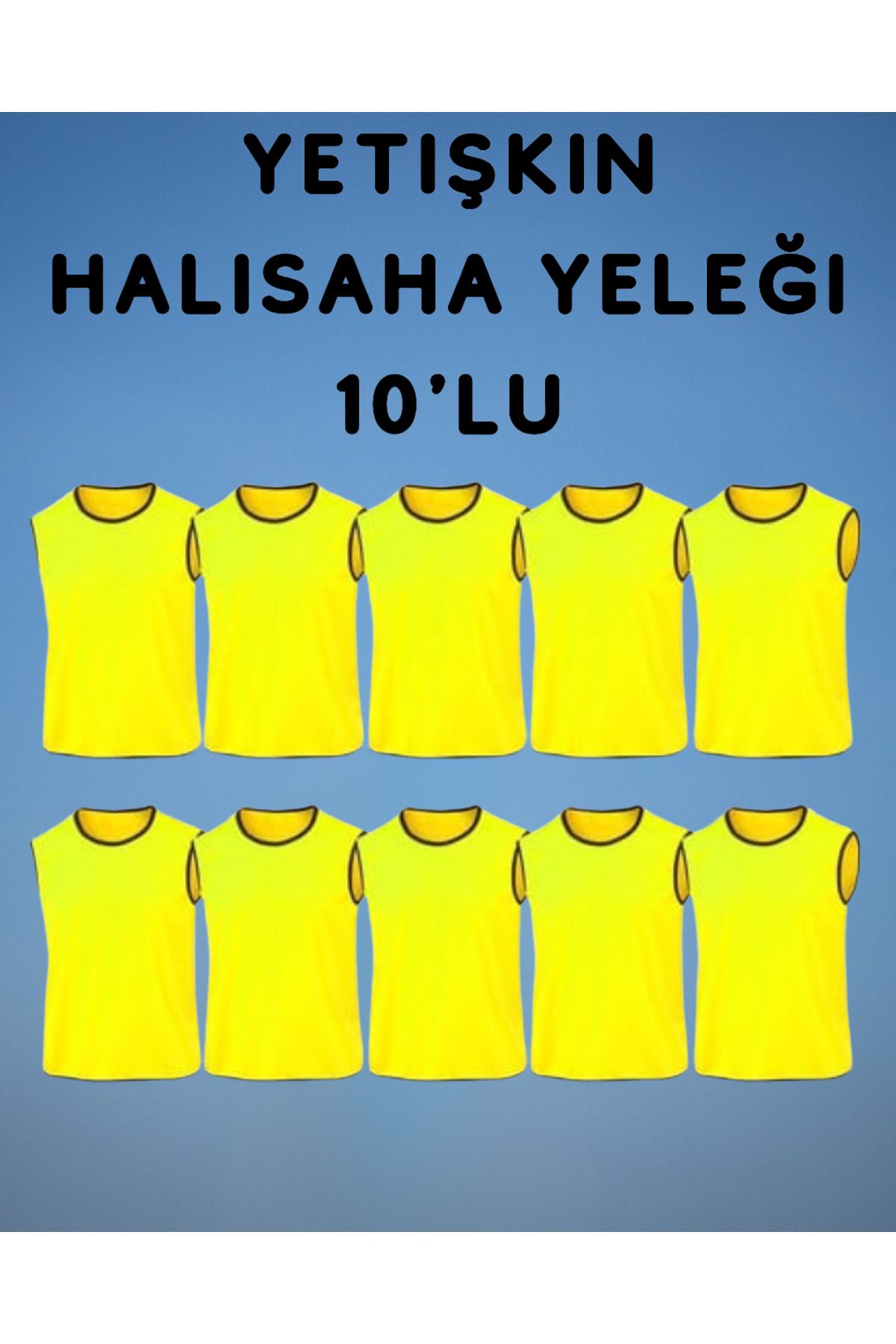 RUTBİL SPORTS YETİŞKİN YEŞİL 7'Lİ Halı Saha Yeleği-Halı Saha Bip 7'Lİ- Antrenman Yeleği YEŞİL 7'Lİ