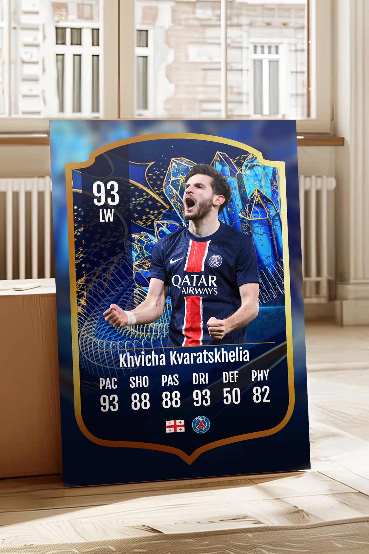 Pi Dekorasyon Futbolcu Fut Card mdf tablo serisi seti