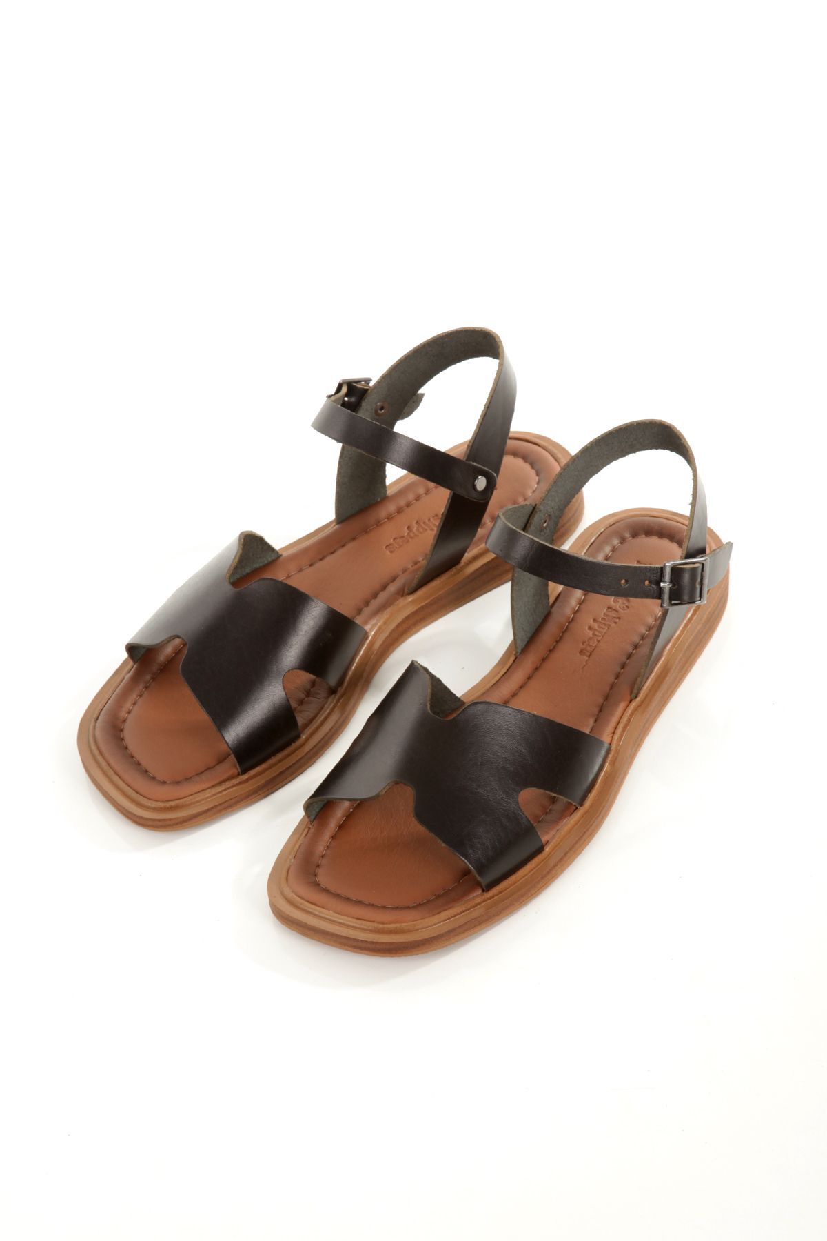 Rome Slippers RT-260023 HAKİKİ DERİ KADIN GÜNLÜK SANDALET