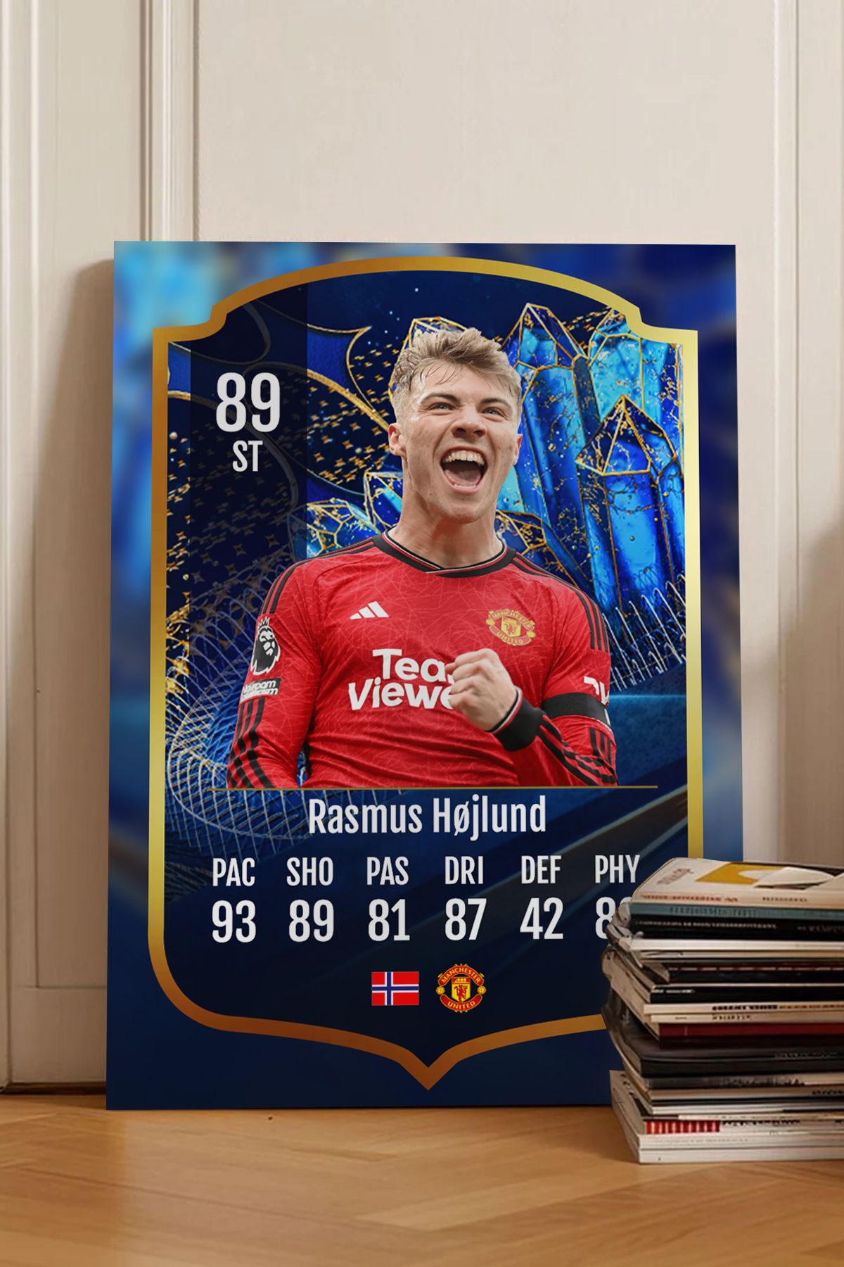 Pi Dekorasyon Futbolcu Fut Card mdf tablo serisi seti