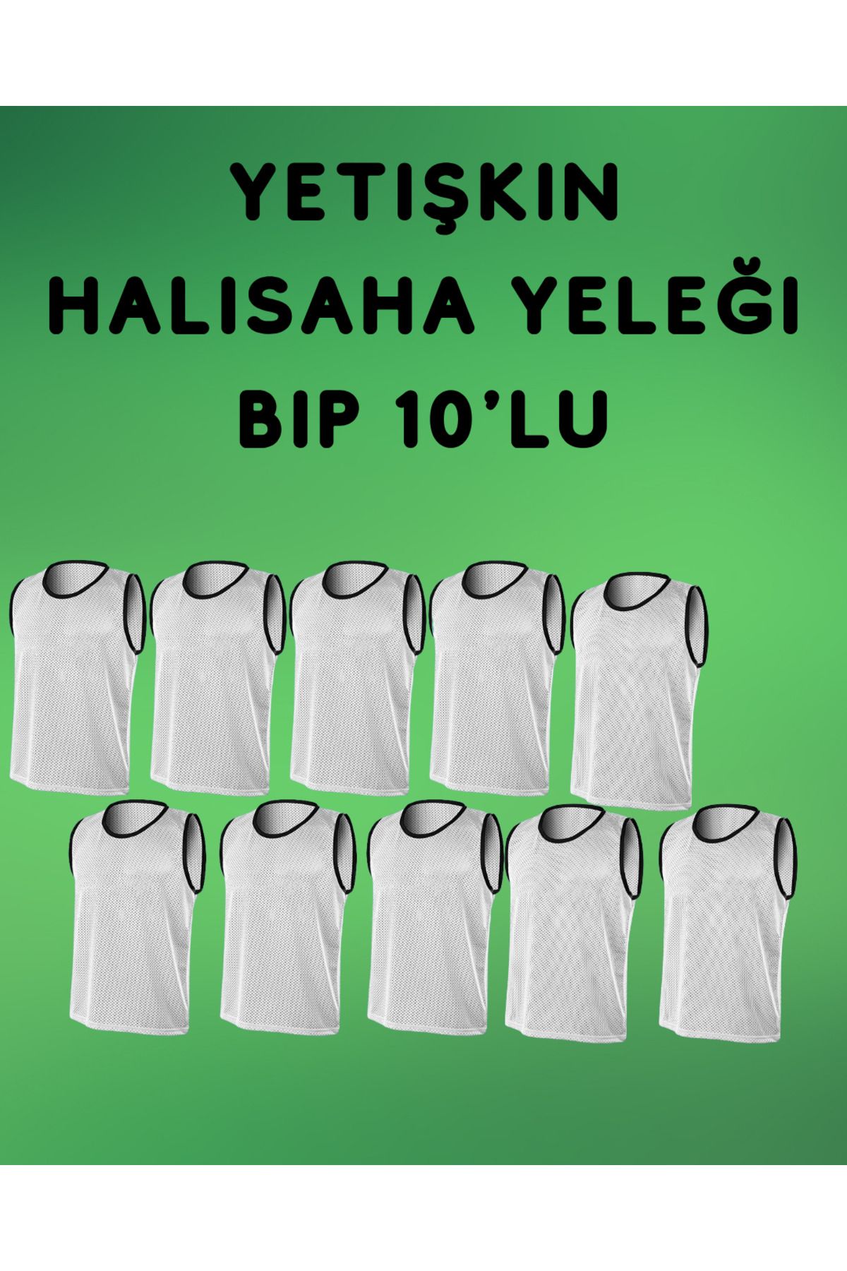 RUTBİL SPORTS YETİŞKİN YEŞİL 7'Lİ Halı Saha Yeleği-Halı Saha Bip 7'Lİ- Antrenman Yeleği YEŞİL 7'Lİ
