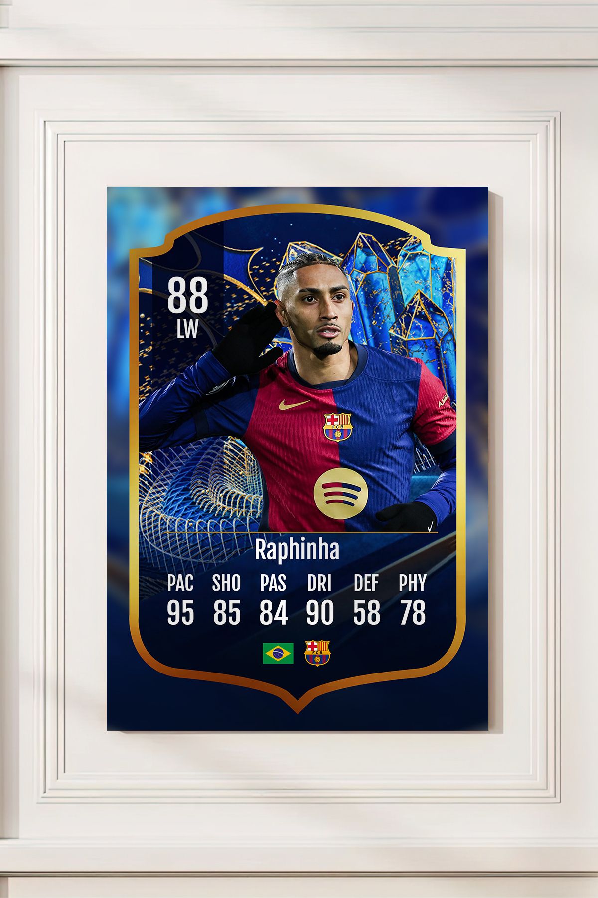 Pi Dekorasyon Futbolcu Fut Card mdf tablo serisi seti