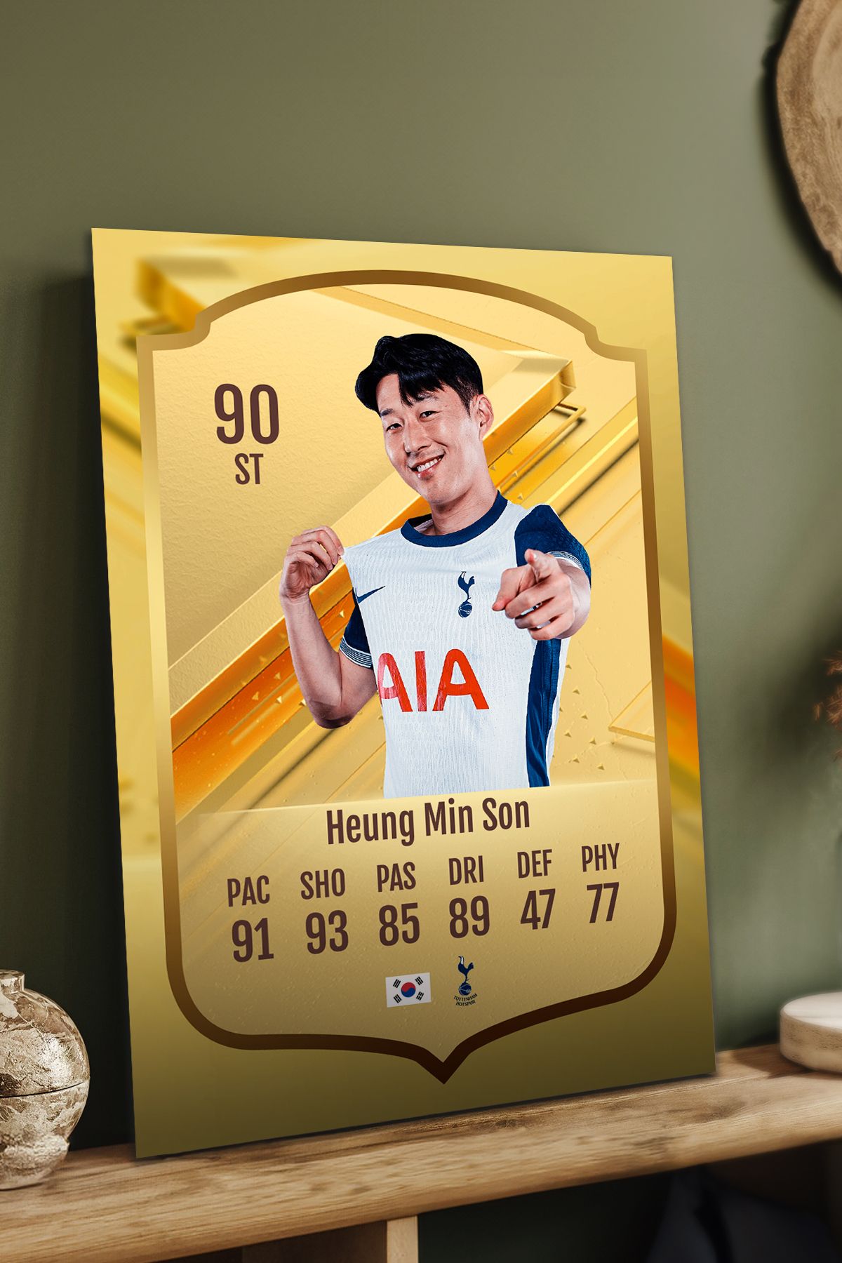 Pi Dekorasyon Futbolcu Fut Card mdf tablo serisi seti