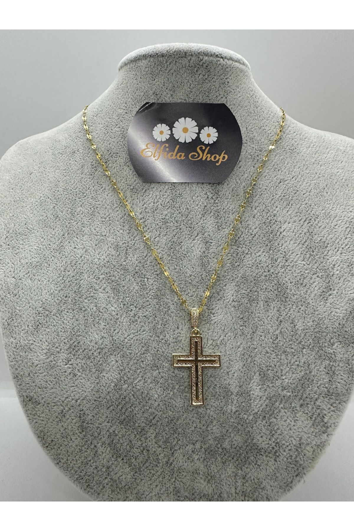 Elfida Shop Stainles Steel Haç Kolye