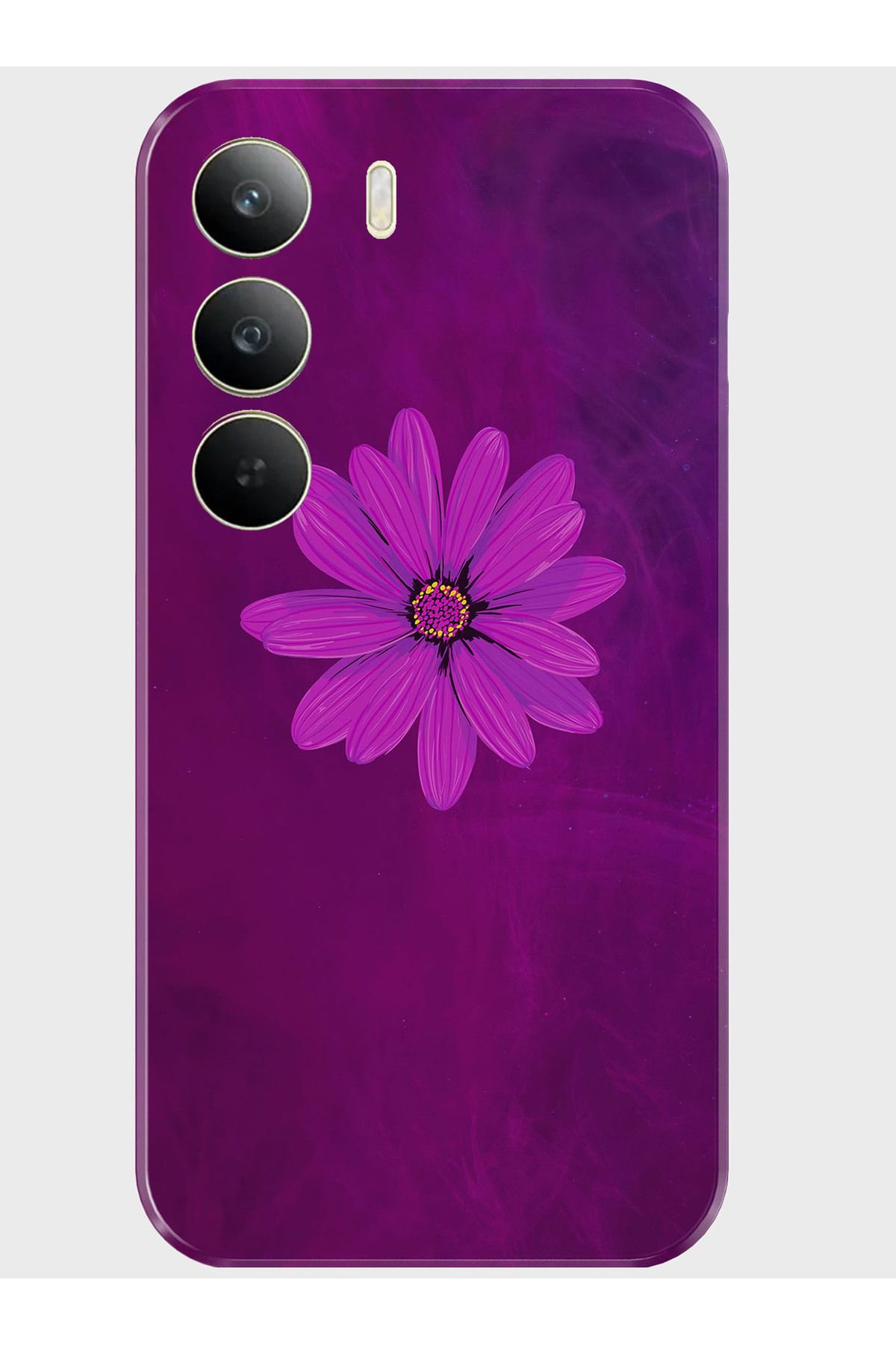 Activist Realme C75 Kılıf Kamera Korumalı Baskılı Silikon Kapak - purplefloral