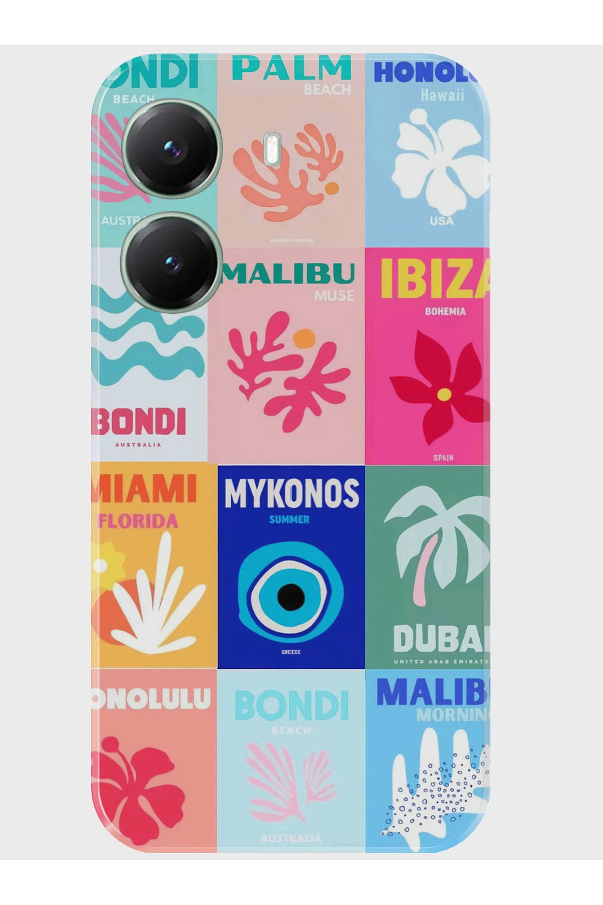 Activist Xiaomi Poco X7 Pro Kılıf Kamera Korumalı Baskılı Silikon Kapak - mykonos