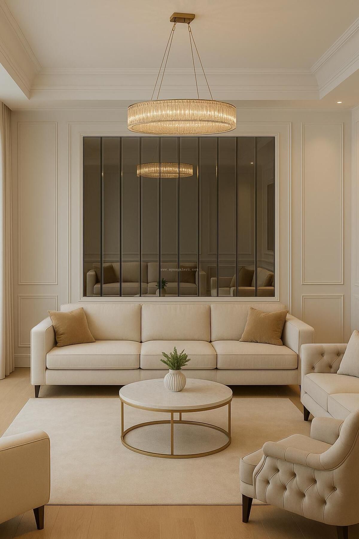 aynagaleri Bronz Çıta Ayna Modeli 140cm x 90cm