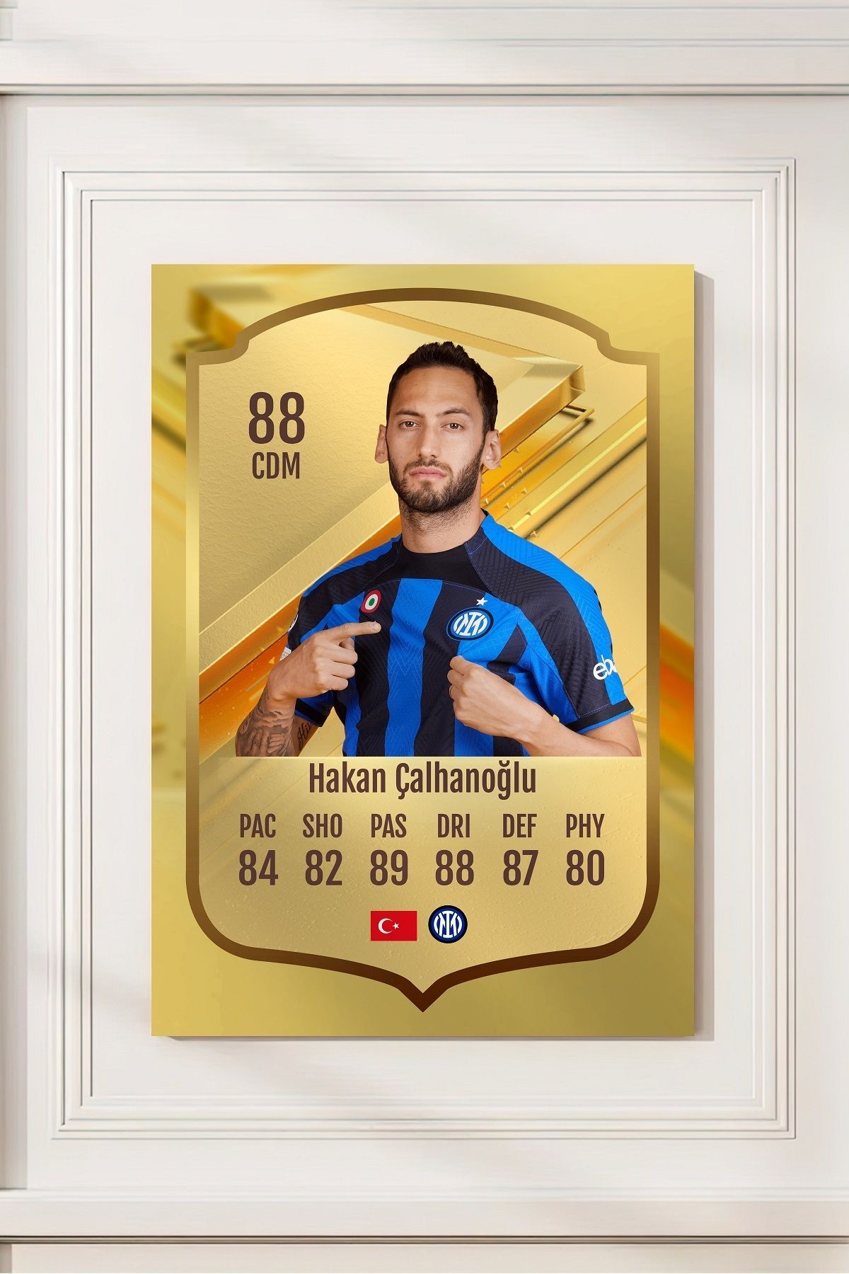 Pi Dekorasyon Futbolcu Fut Card mdf tablo serisi seti