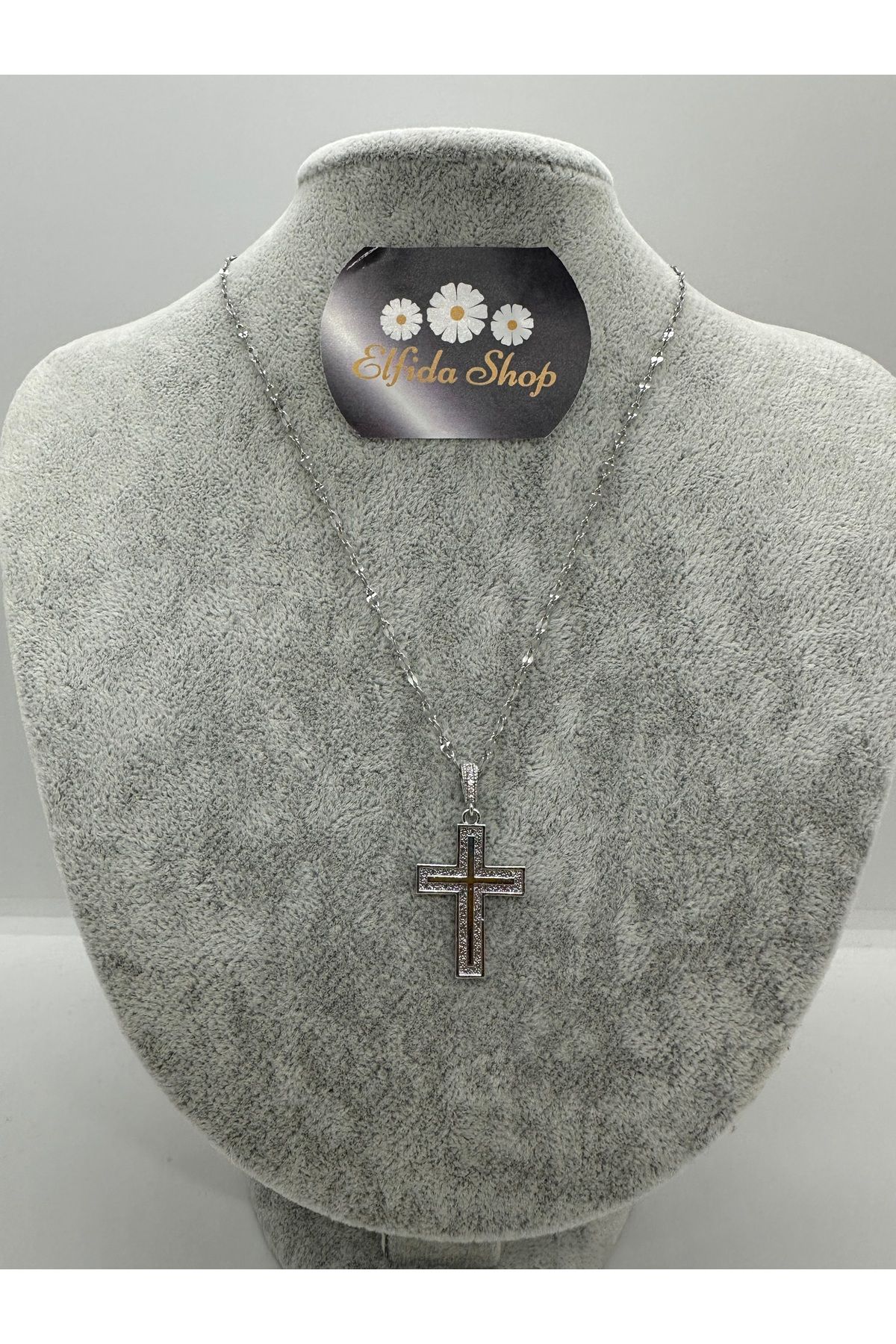 Elfida Shop Stainles Steel Haç Kolye