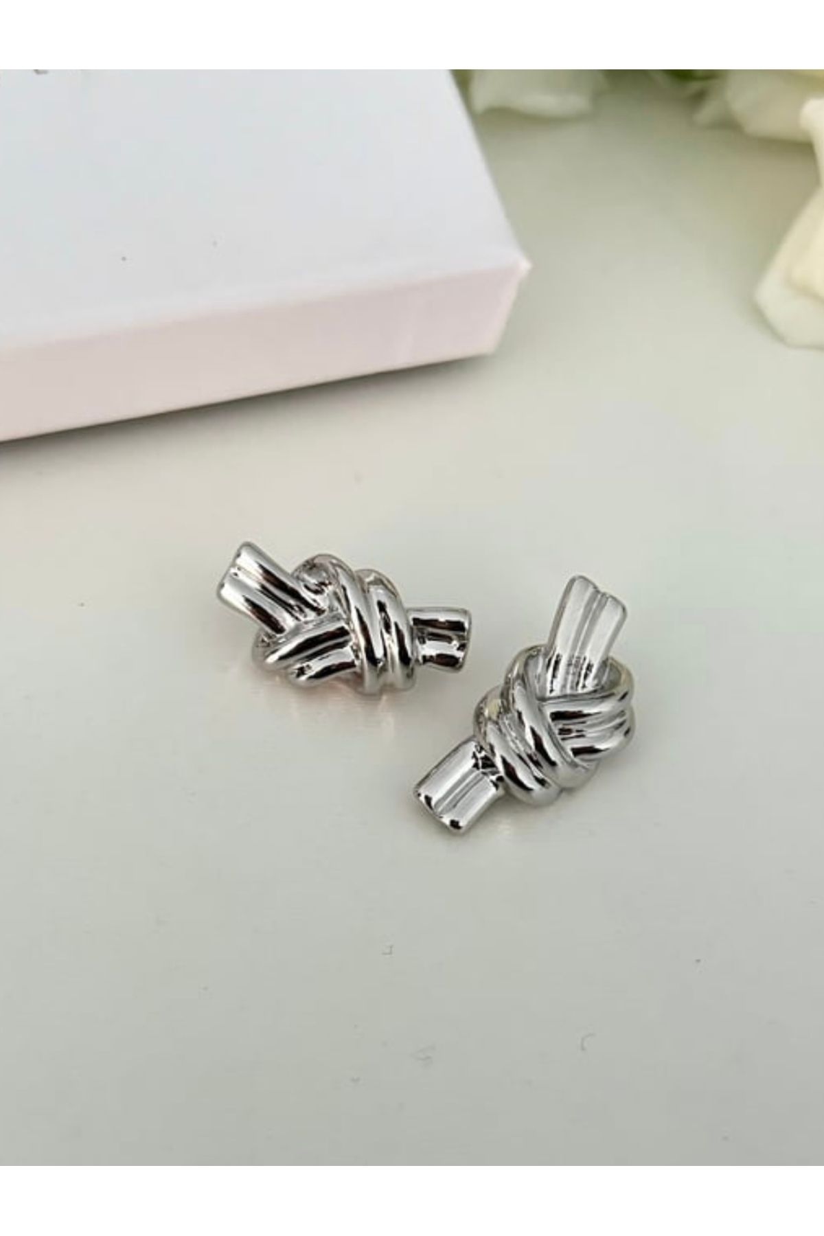 EcMore Jew Silver Knot Küpe