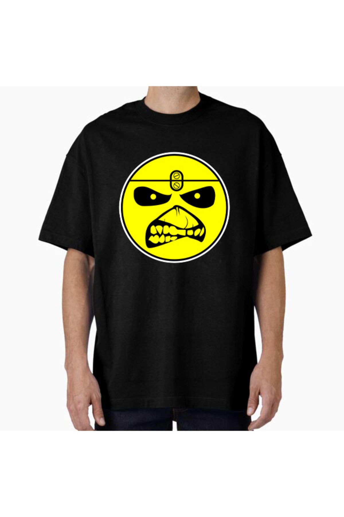 COMVİCHO Unisex CARAMAIDEN Tasarım Baskılı Oversize T-Shirt