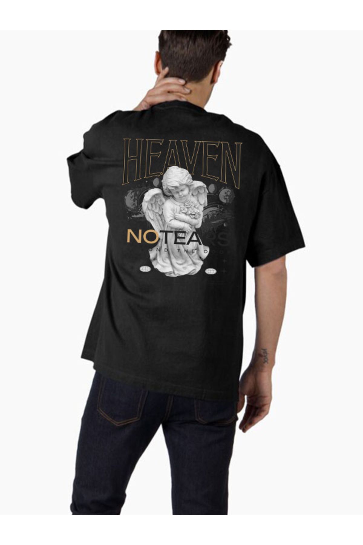 COMVİCHO Unisex streetwear46 Tasarım Baskılı Oversize T-Shirt