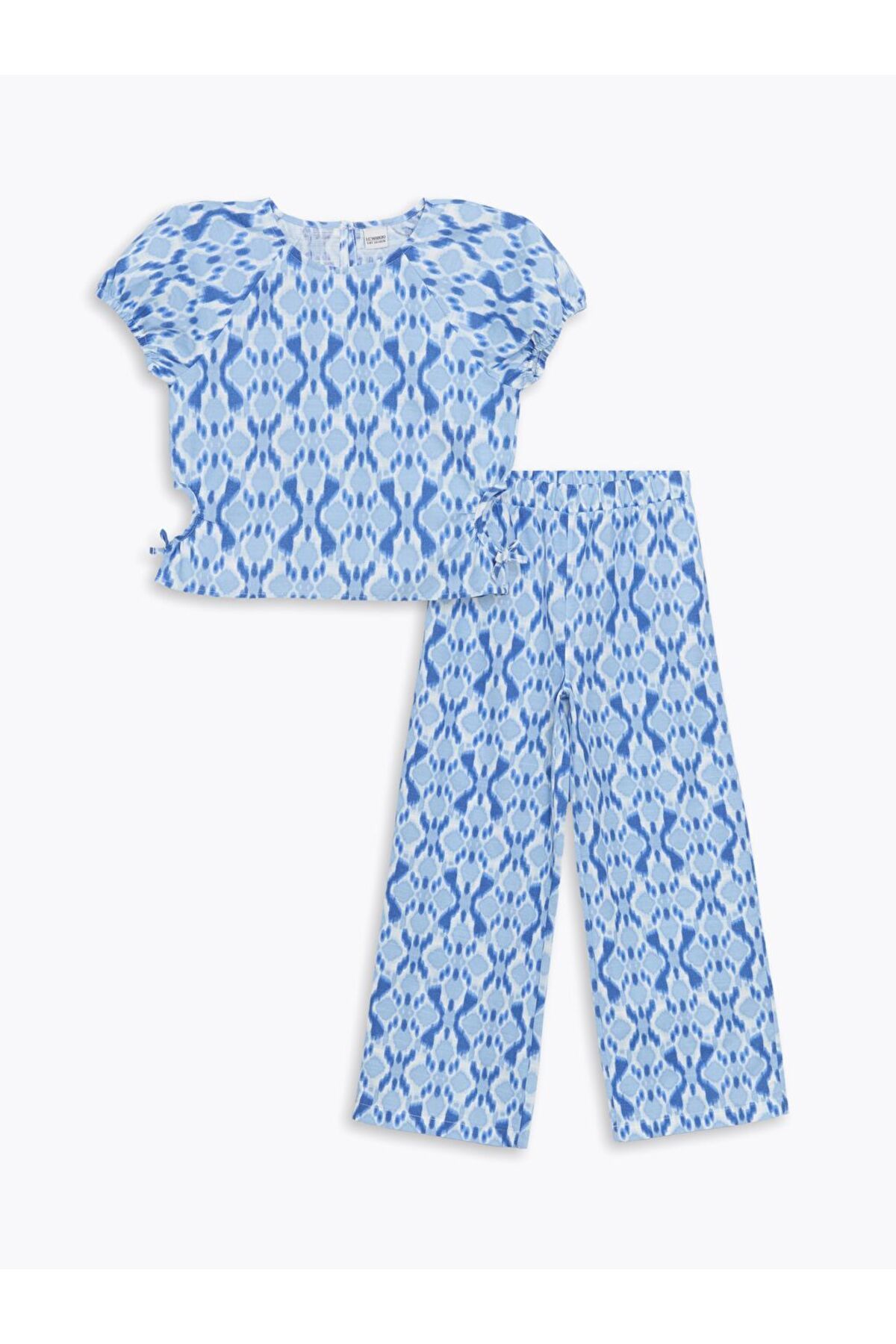 LC Waikiki LCW Kids Bisiklet Yaka Kız Çocuk Bluz ve Pantolon