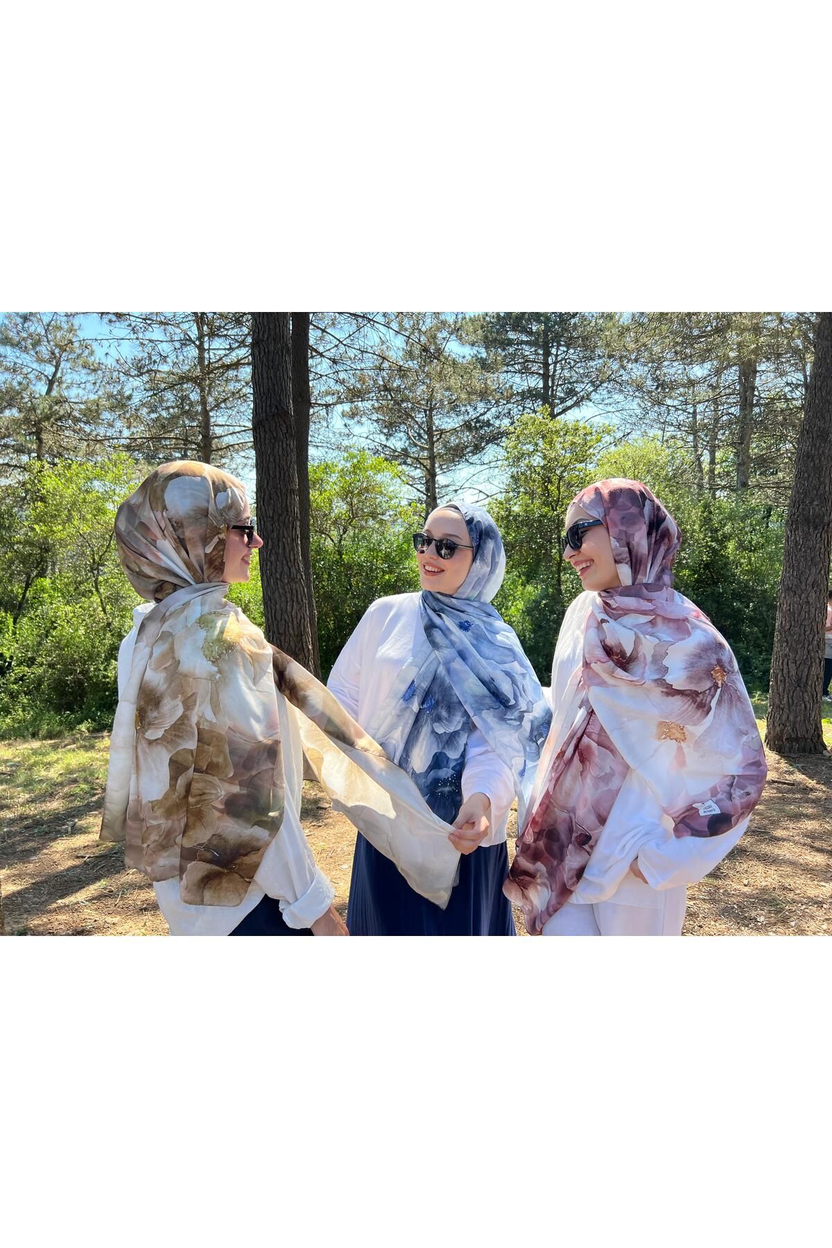 YILDIZ SCARFS Çiçek Desen Soft Pamuk Şal
