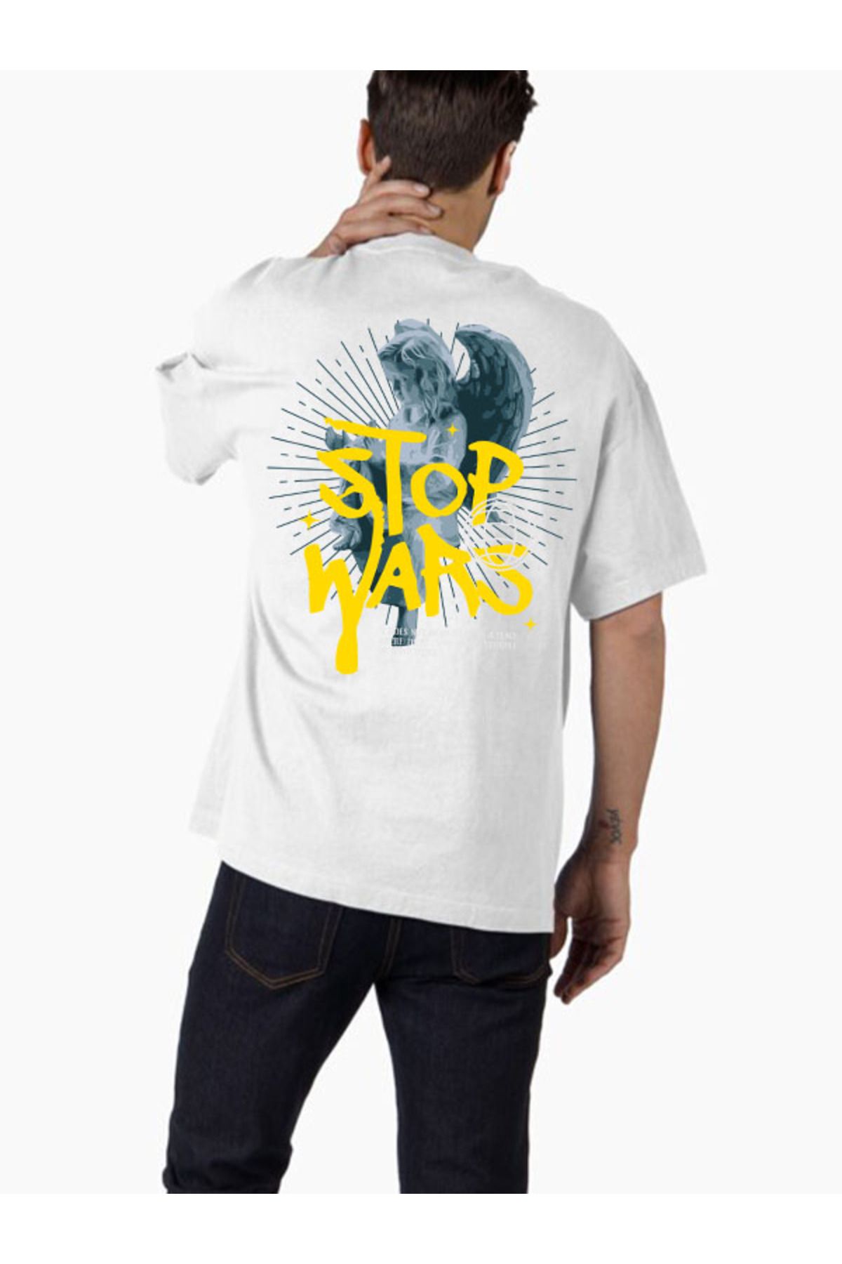 COMVİCHO Unisex streetwear26 Tasarım Baskılı Oversize T-Shirt