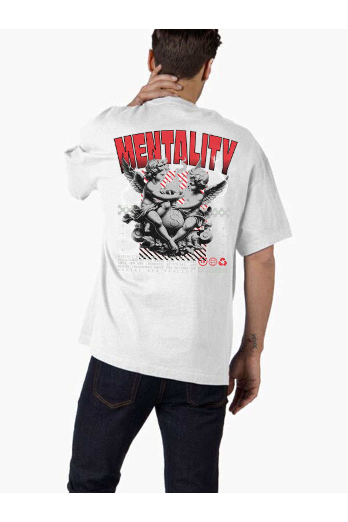 COMVİCHO Unisex streetwear101 Tasarım Baskılı Oversize T-Shirt