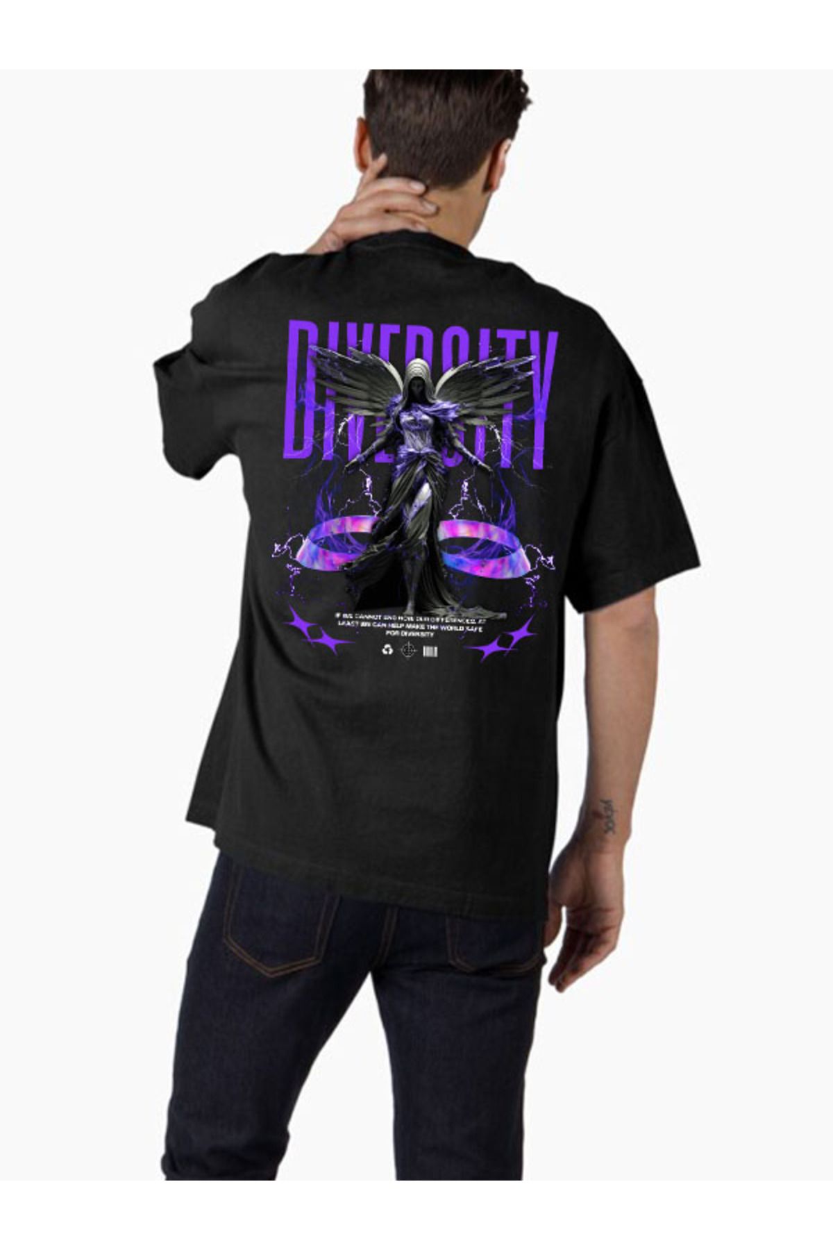 COMVİCHO Unisex streetwear20 Tasarım Baskılı Oversize T-Shirt