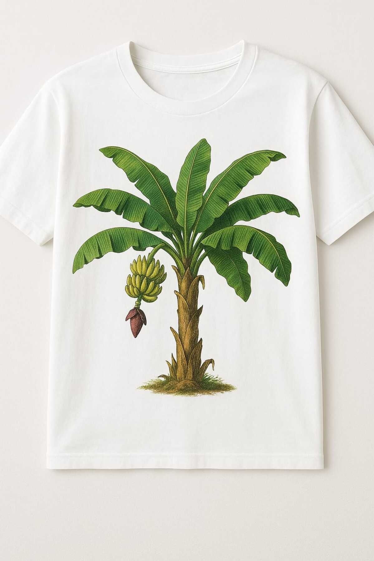 MAGORS GraffTee Palm Baskılı Beyaz T-shirt