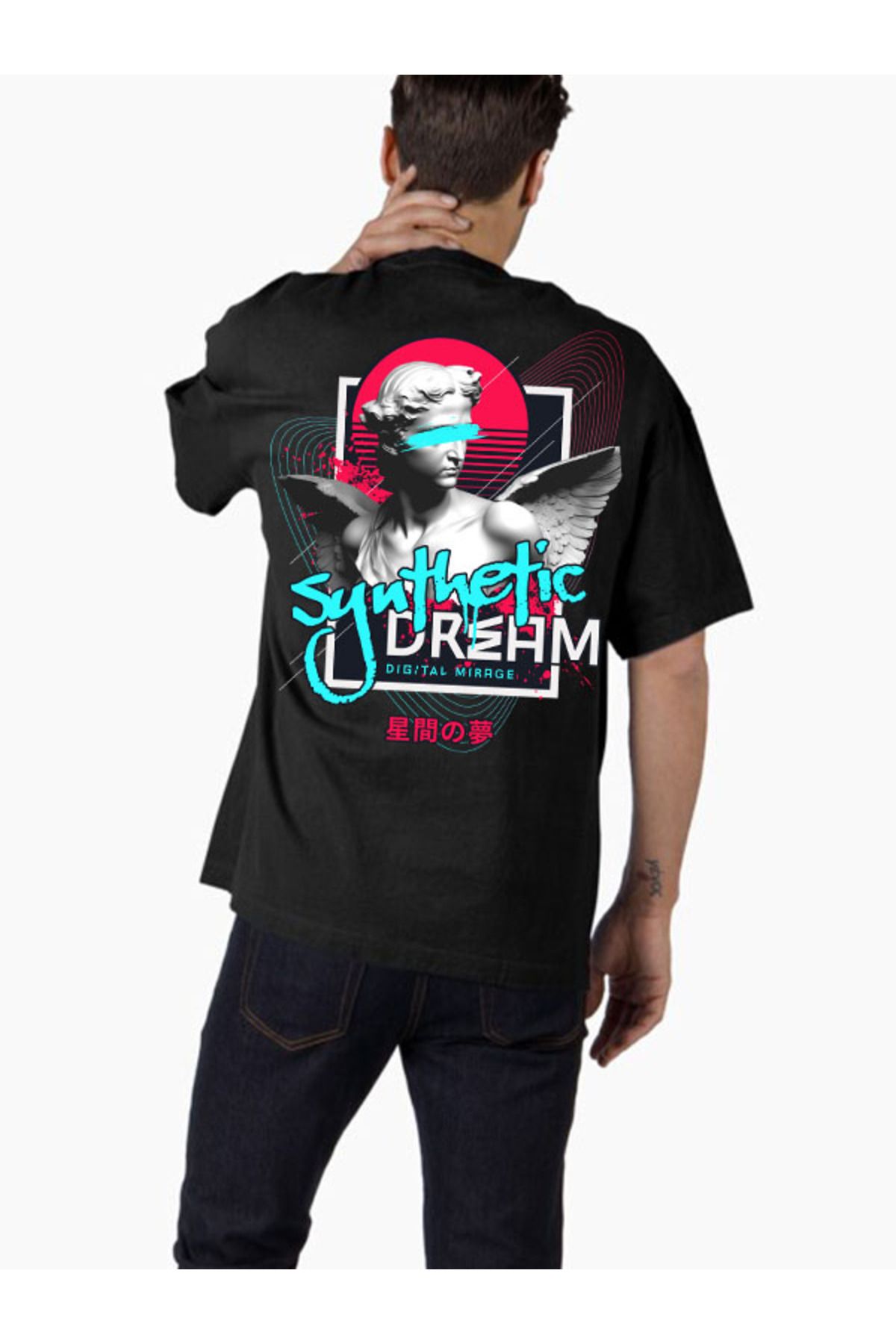 COMVİCHO Unisex streetwear9 Tasarım Baskılı Oversize T-Shirt