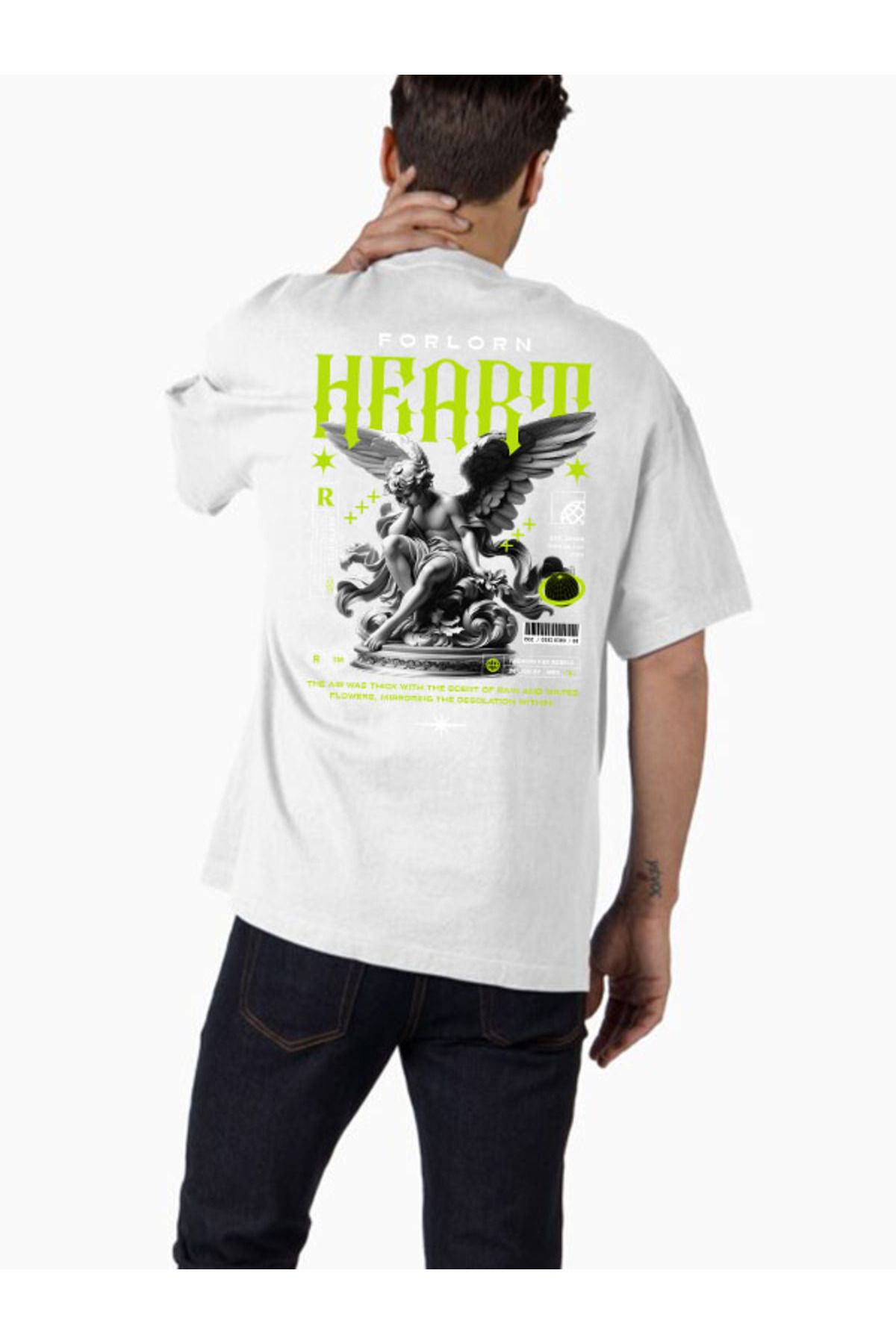 COMVİCHO Unisex streetwear127 Tasarım Baskılı Oversize T-Shirt