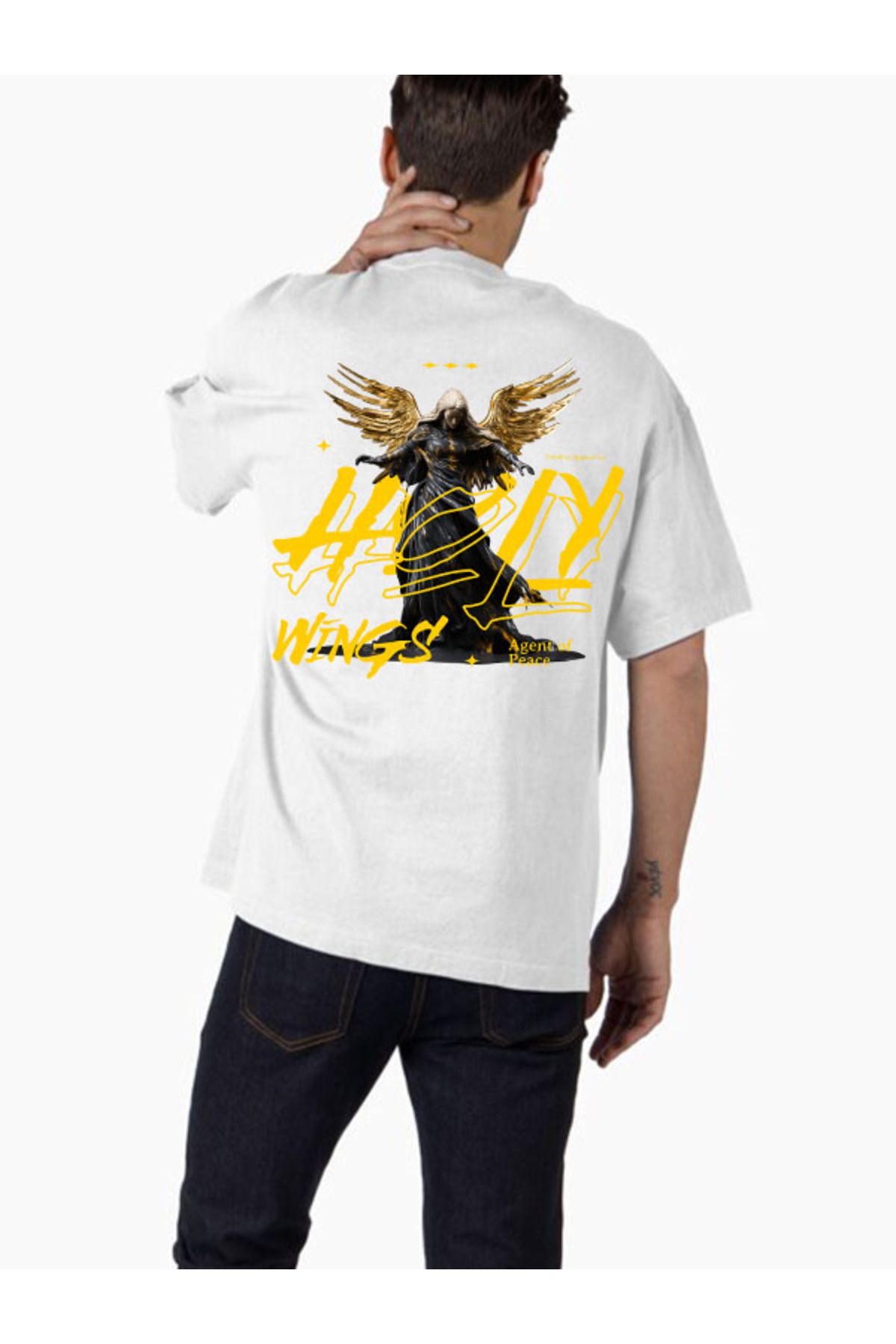 COMVİCHO Unisex streetwear12 Tasarım Baskılı Oversize T-Shirt