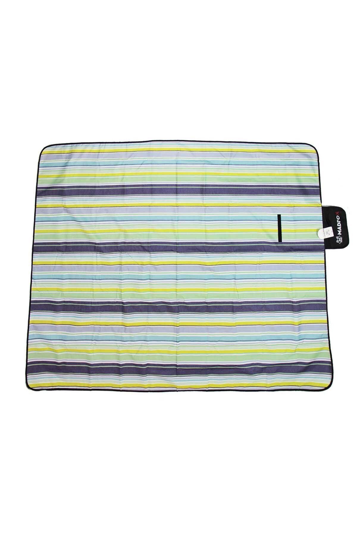 SAVAGE Piknik Kamp Örtüsü - Su Geçirmez - Madfox Skyloft - Blue Stripe - 546254