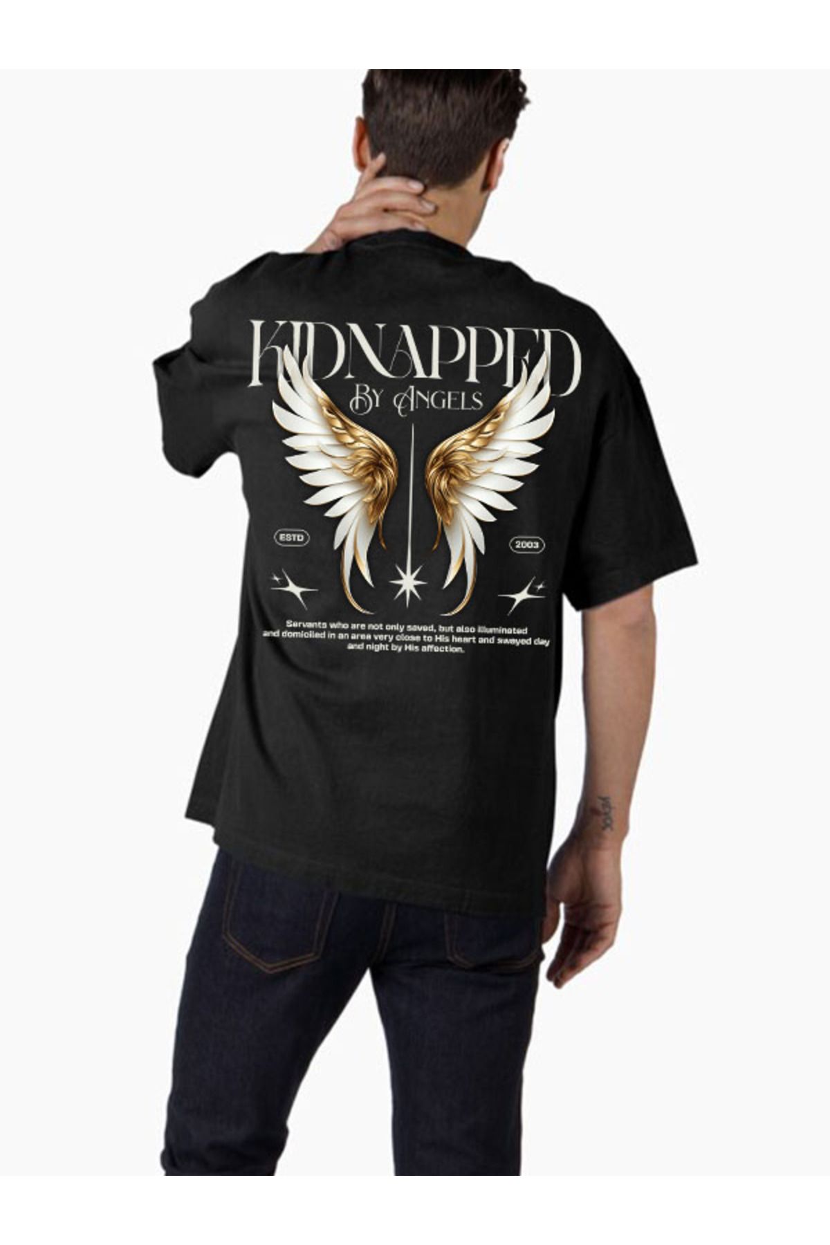 COMVİCHO Unisex streetwear35 Tasarım Baskılı Oversize T-Shirt