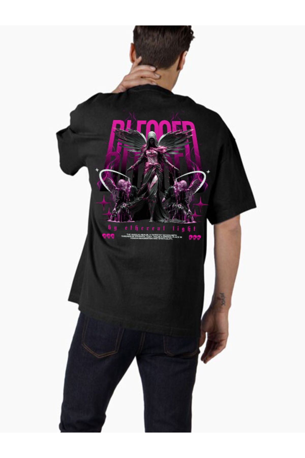 COMVİCHO Unisex streetwear29 Tasarım Baskılı Oversize T-Shirt