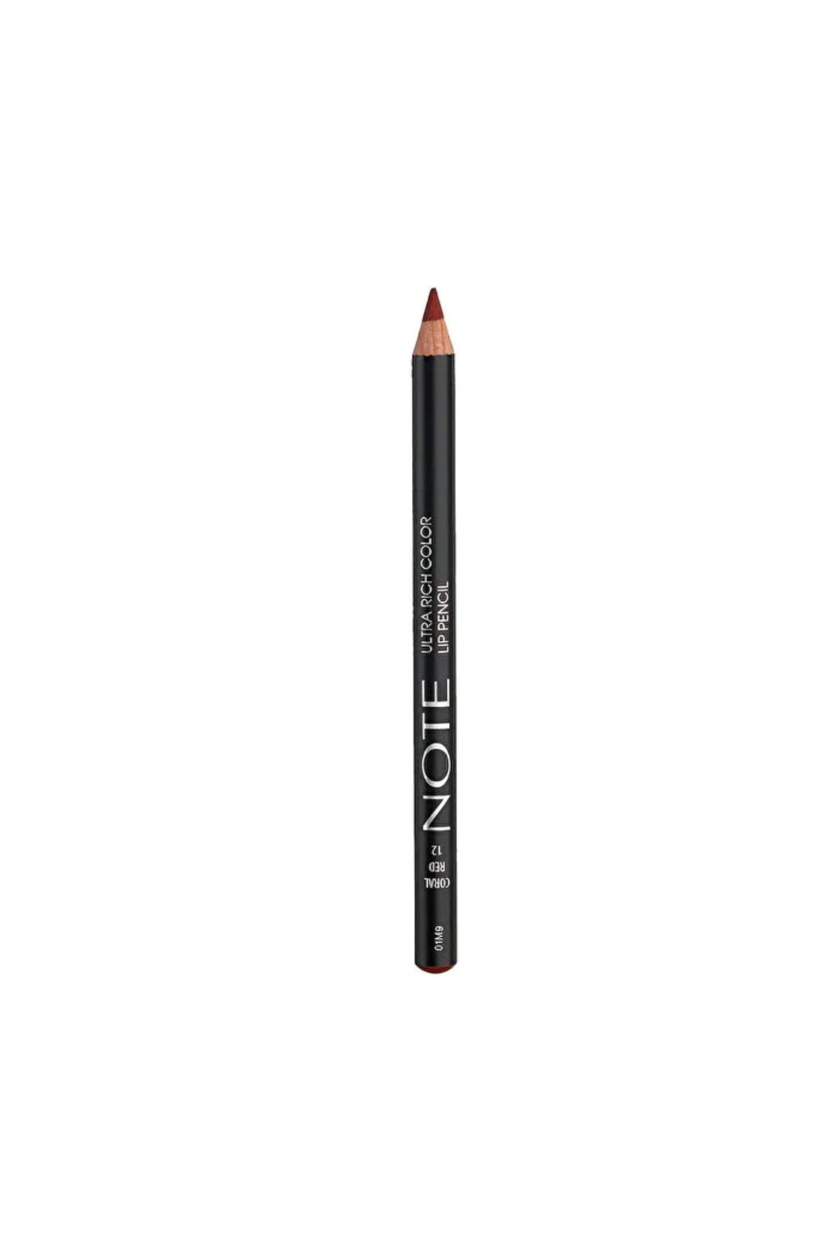 NewY Note Ultra Rich Color Dudak Kalemi - 12 Coral Red - 1 Adet