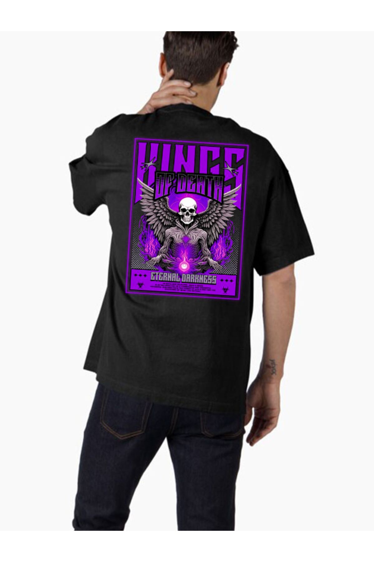 COMVİCHO Unisex streetwear43 Tasarım Baskılı Oversize T-Shirt