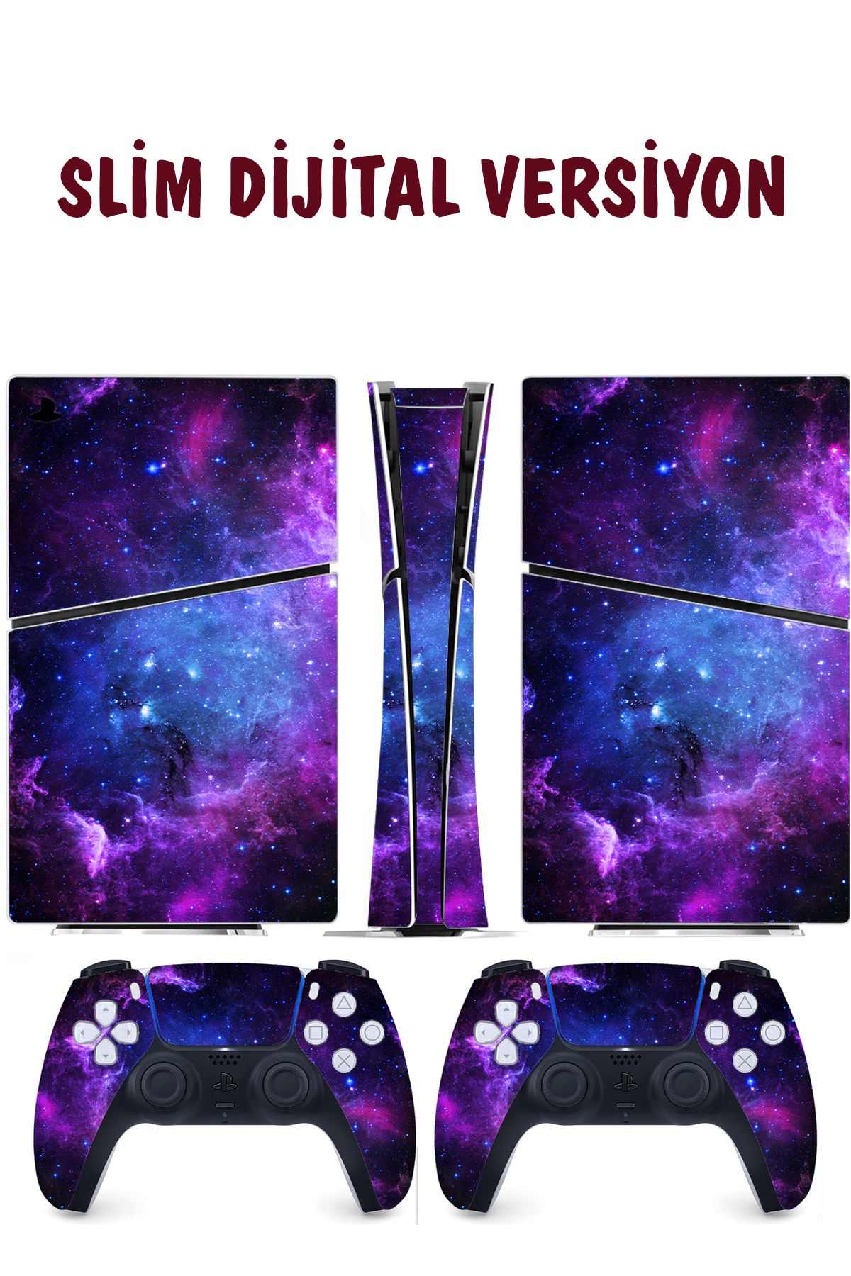 KT Decor Galaksi Playstation 5 Full Sticker Kaplama Seti