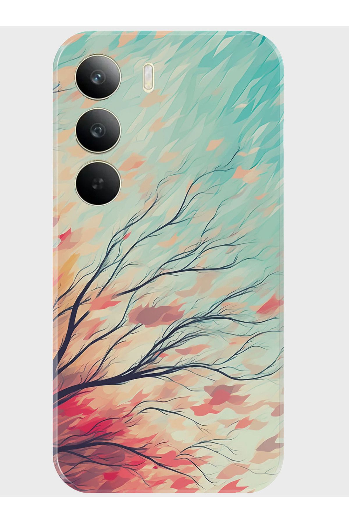Activist Tecno Camon 40 4G Kılıf Kamera Korumalı Baskılı Silikon Kapak - autumn