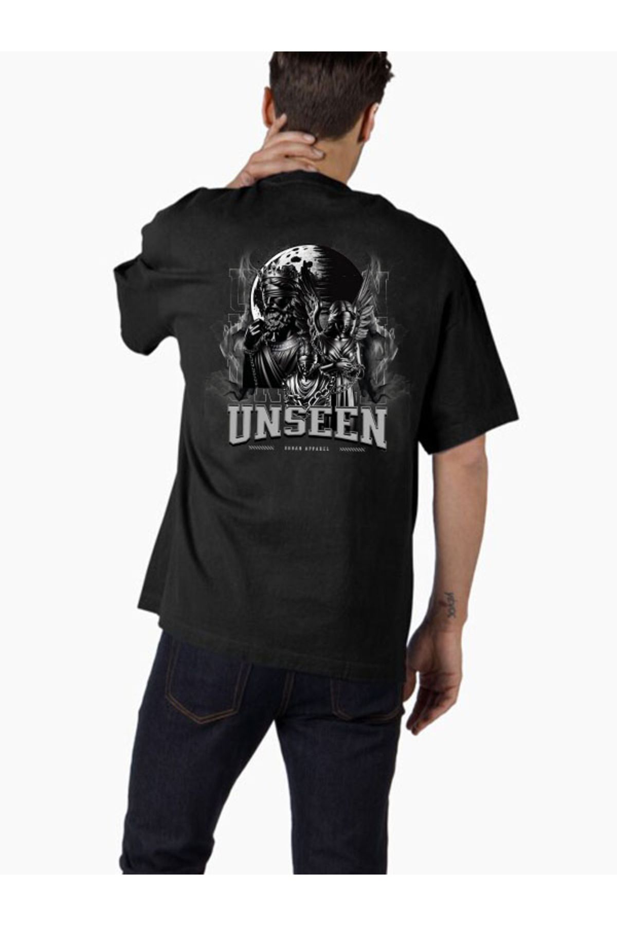 COMVİCHO Unisex streetwear56 Tasarım Baskılı Oversize T-Shirt