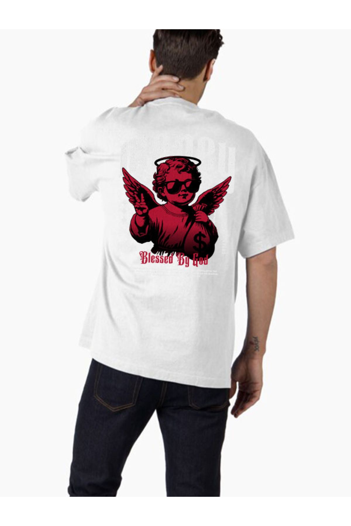 COMVİCHO Unisex streetwear102 Tasarım Baskılı Oversize T-Shirt