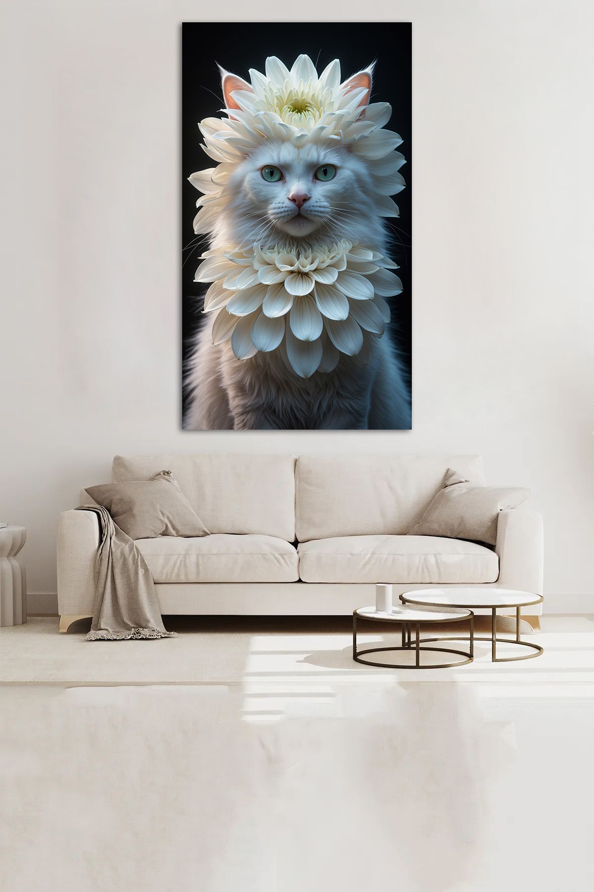 Home Çiçekli Kedi – Sürreal Güzelliğin Simgesi