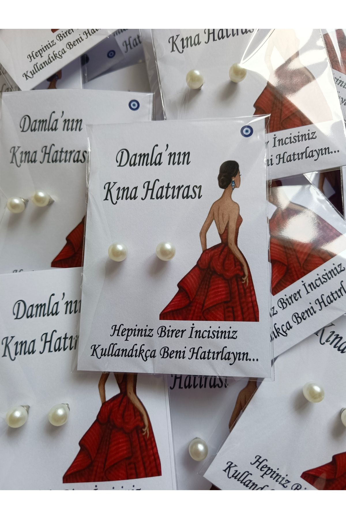 Tasarım 32 adet inci küpe