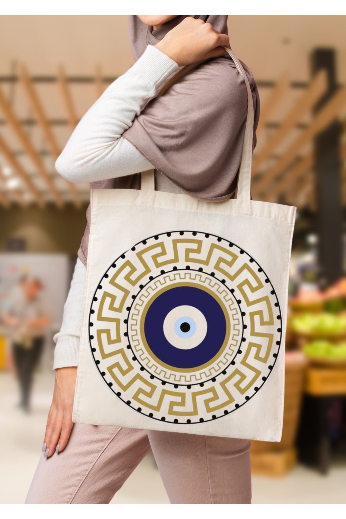 WHB 35x40 -Tote Bag, Grocery or School Bag, Reusable & Foldable .Bez Çanta, pazar Çantası, Kitap Çantası