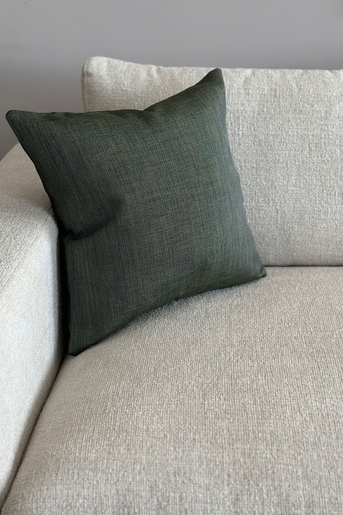 yucelique Novon Home Minimalist Tasarım Cool Touch Keten Doku Premium Kırlent Kılıfı 45*45 cm