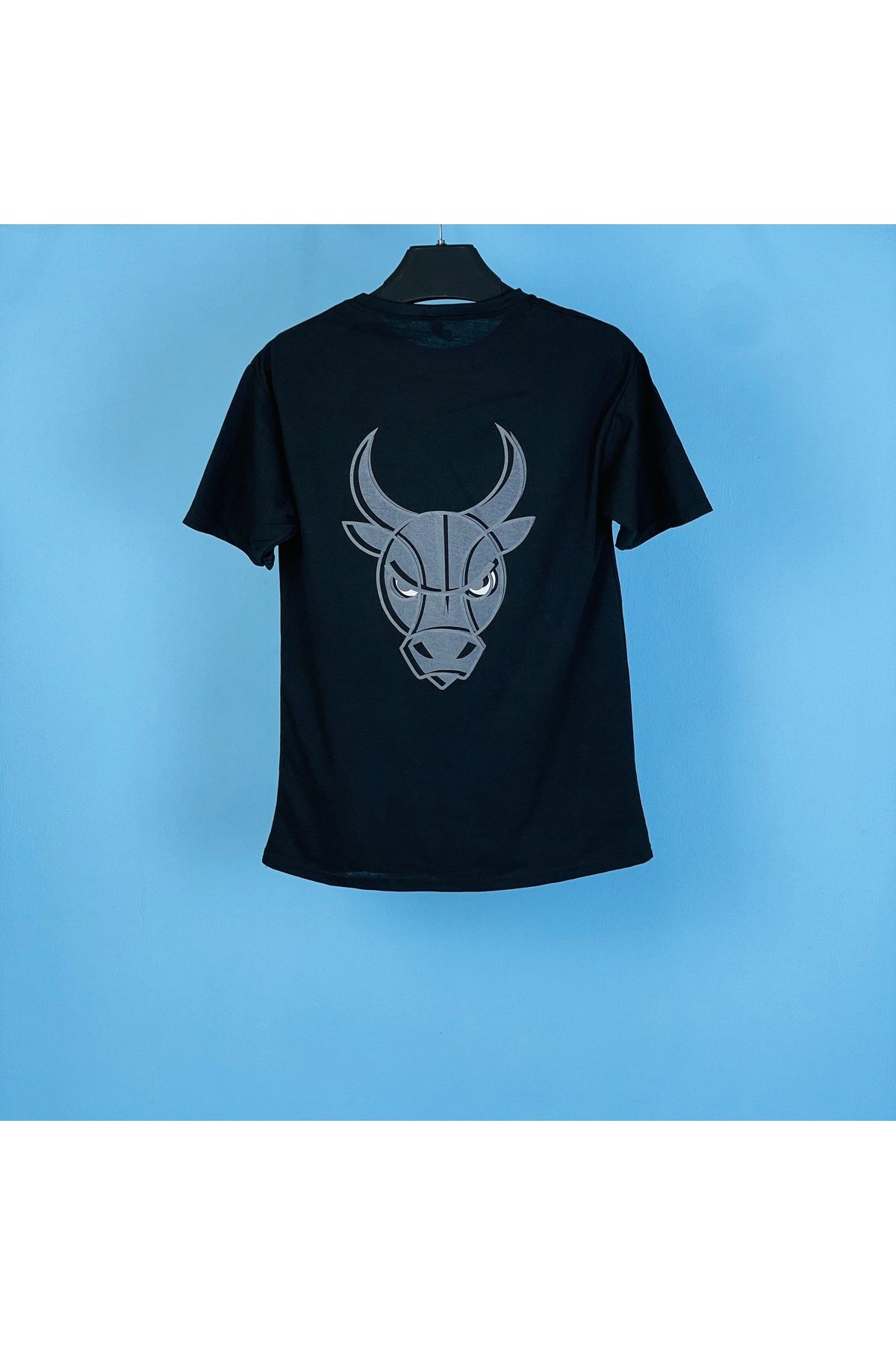 eg38 Tmb Bulls Oversize Tişört Siyah