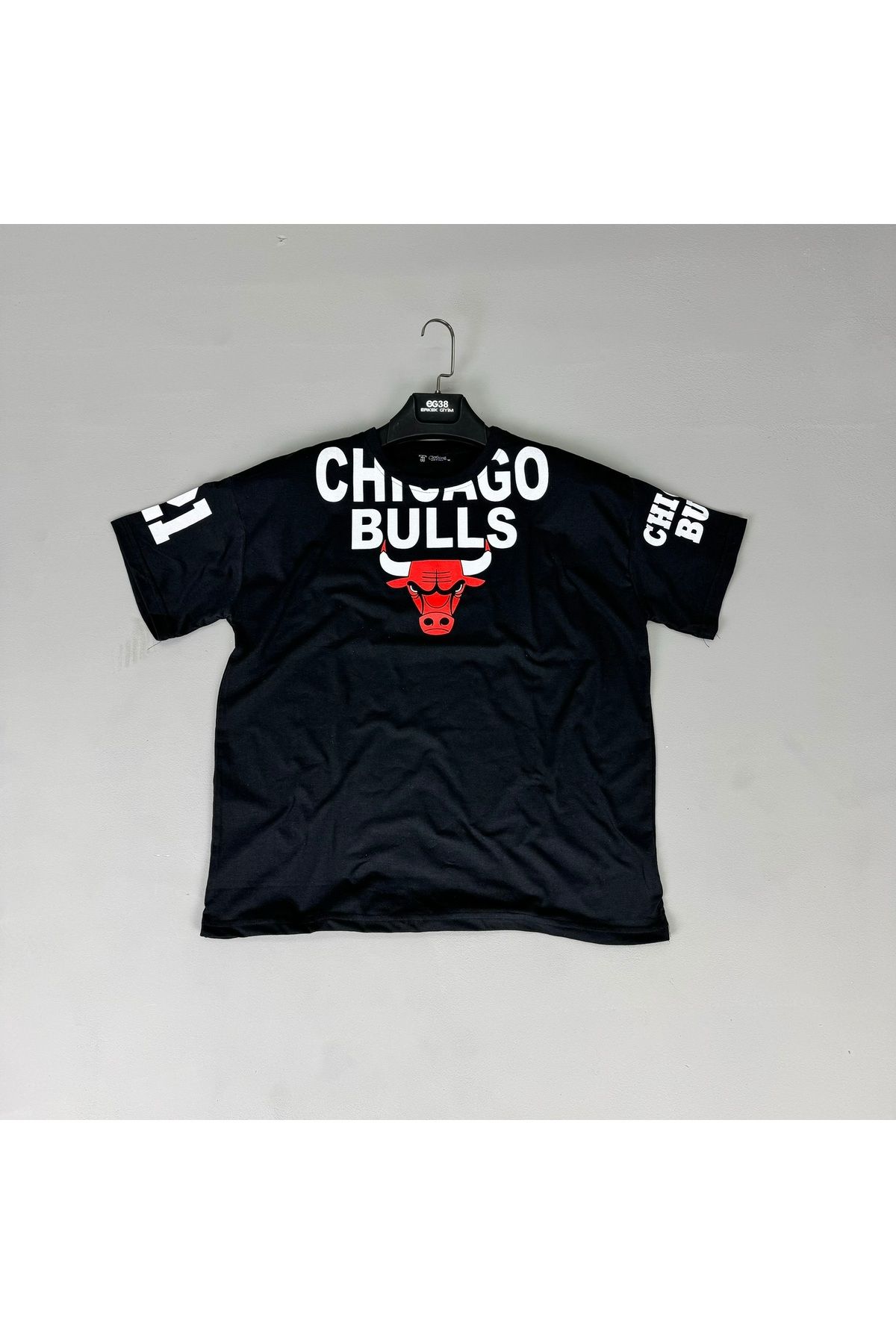 eg38 Tmb Chicago Oversize Tişört Siyah