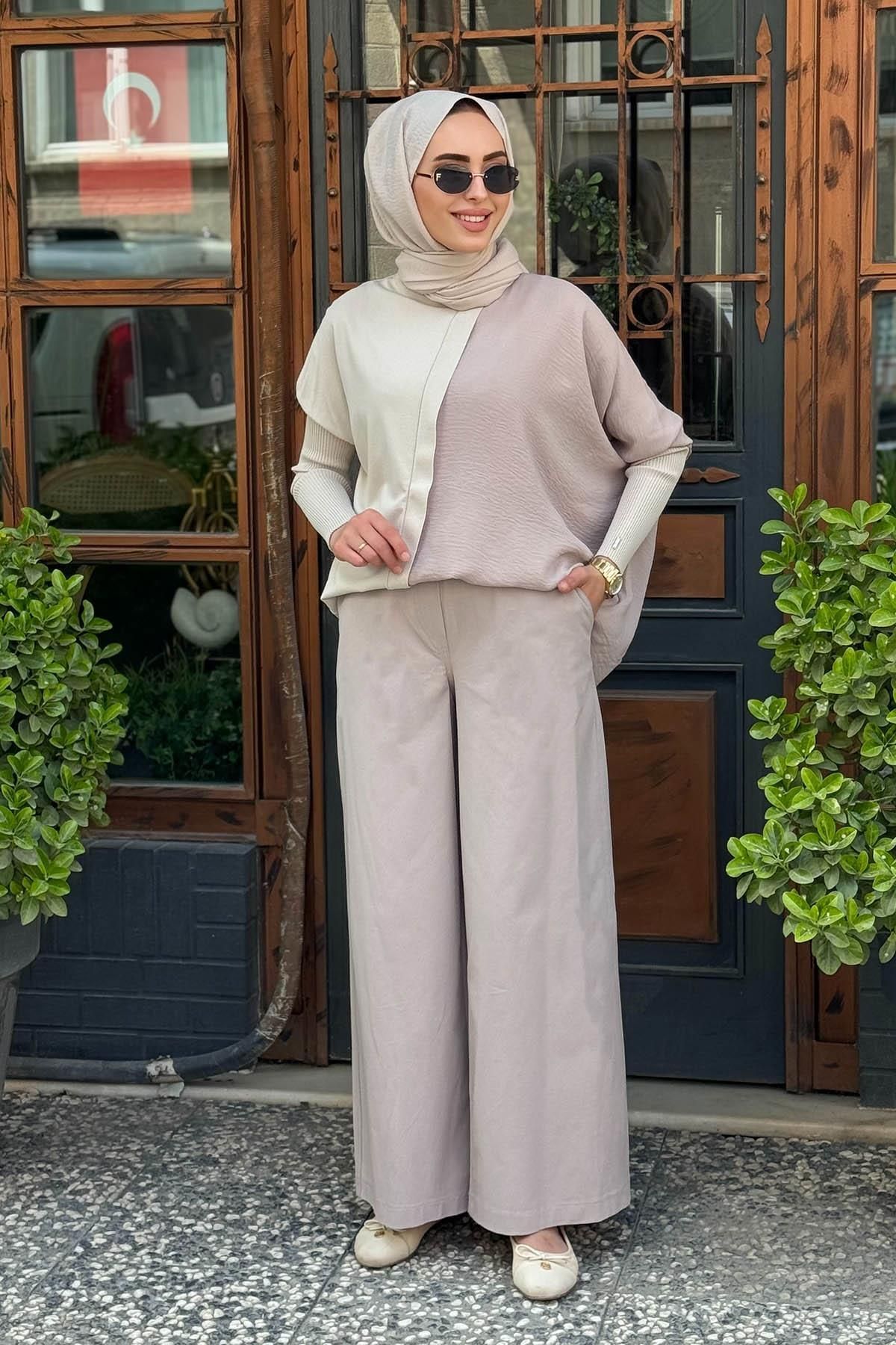 Nurcan Çetin Pantolon 25004 Taş