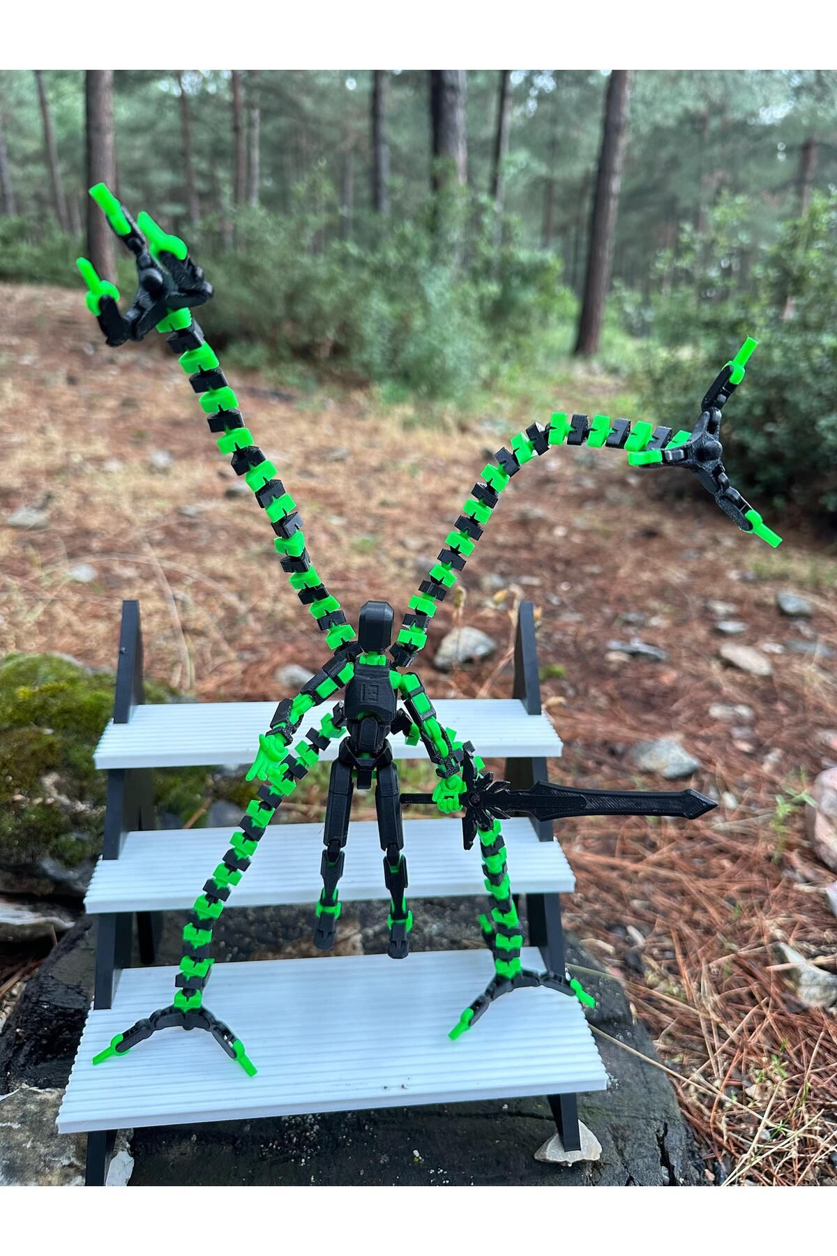 Phoenix Koleksiyon Tüm Eklemleri Hareketli Robot Figür Oyuncak Octopus(AHTAPOT) + 1 Adet Aksesur