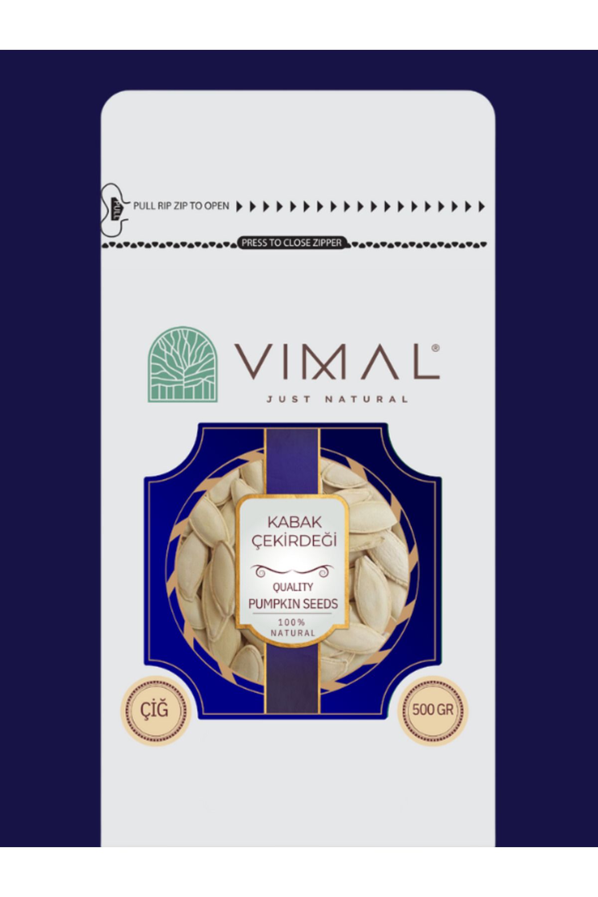 VIMAL Çiğ Kabak Çekirdeği Topak Tip 500 gr – Kavrulmamış Nevşehir Yöresel, Doğal ve Katkısız