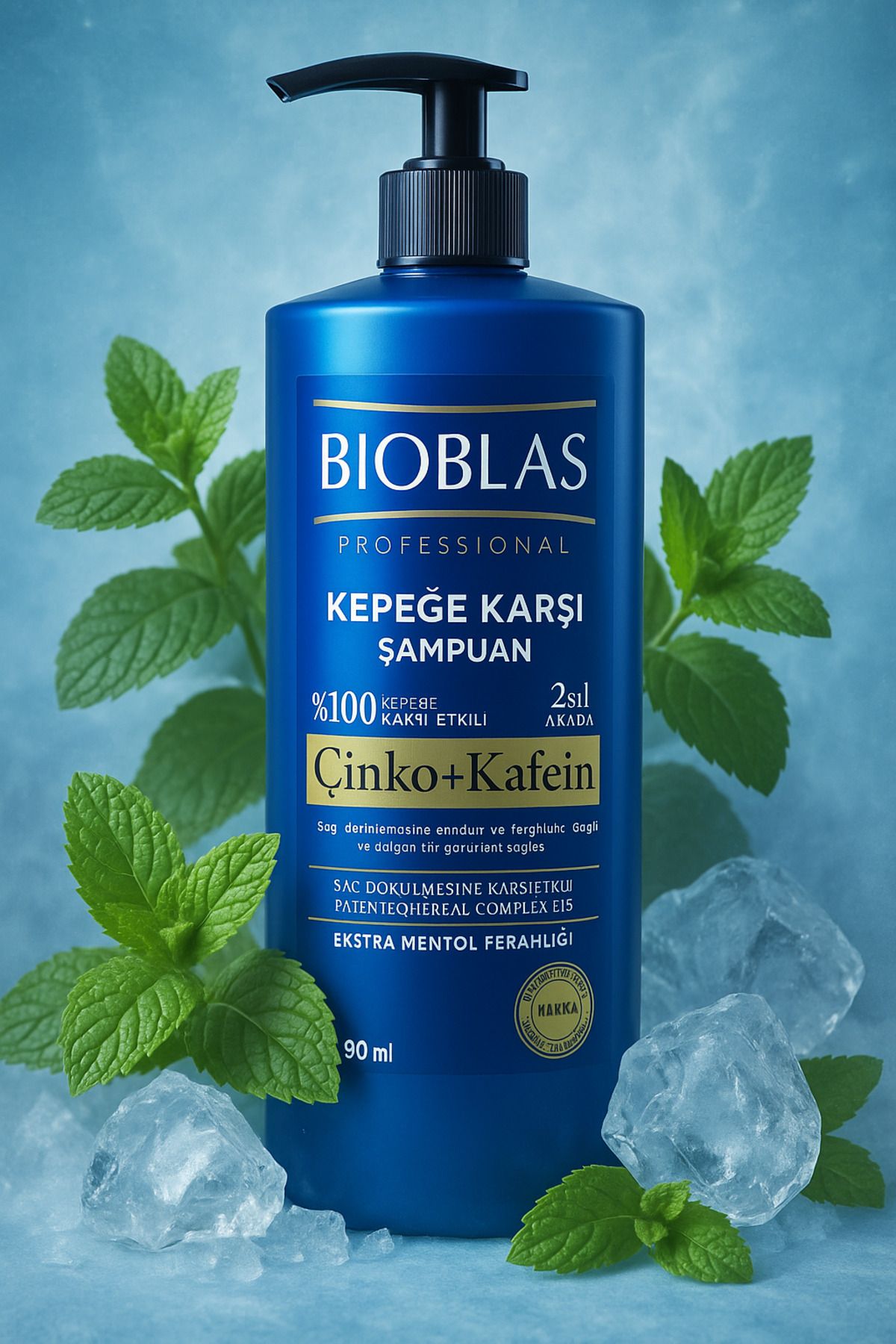 Bioblas Şampuan 900 ml - %100 Kepeğe Karşı Etkili - ÇİNKO + KAFEİN