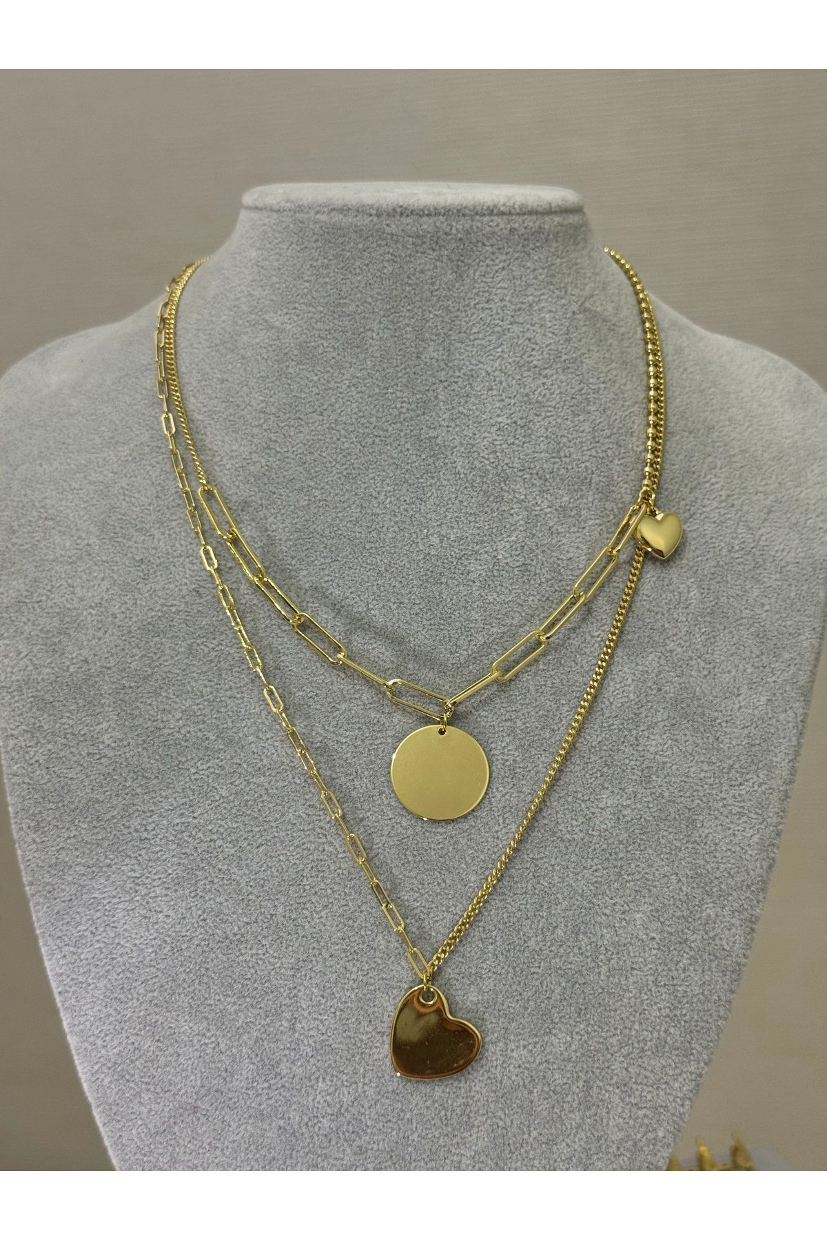 XUPING JEWELRY 18K figürlü gold kolye paslanmaz kararmaz