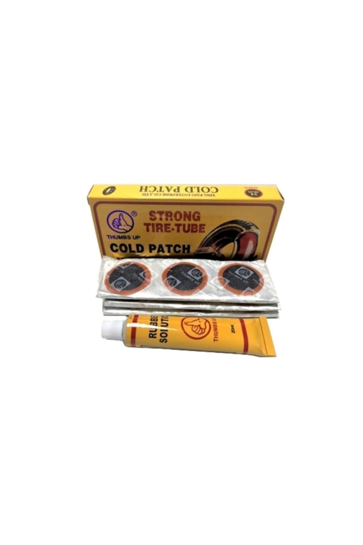 SerenityHaven Güçlü Soğuk Lastik Yaması Thups Up 34 mm