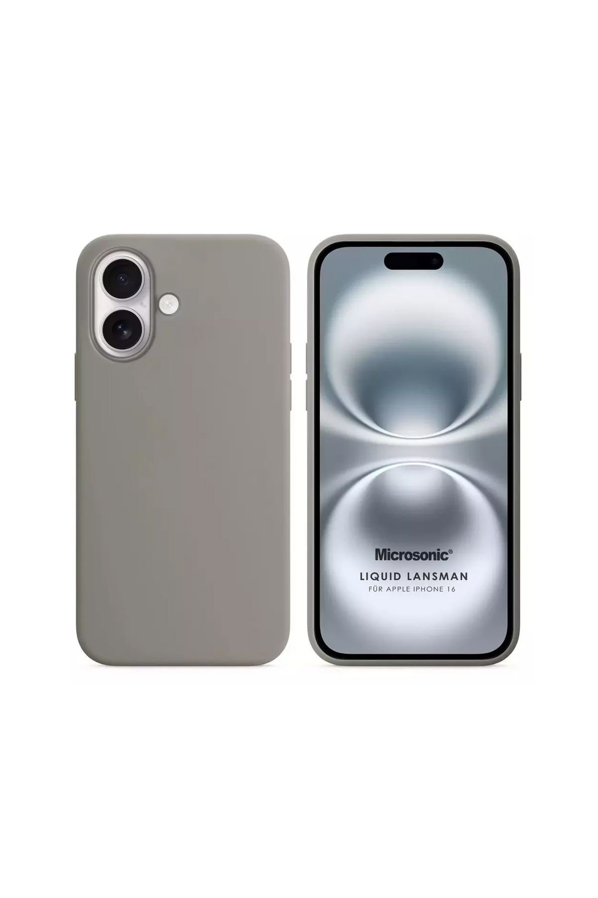 İPAX Iphone 16 Naturel Titanyum Renk Lansman Kılıf İphone Telefon Kılıfı Silikon Telefon Kılıfı