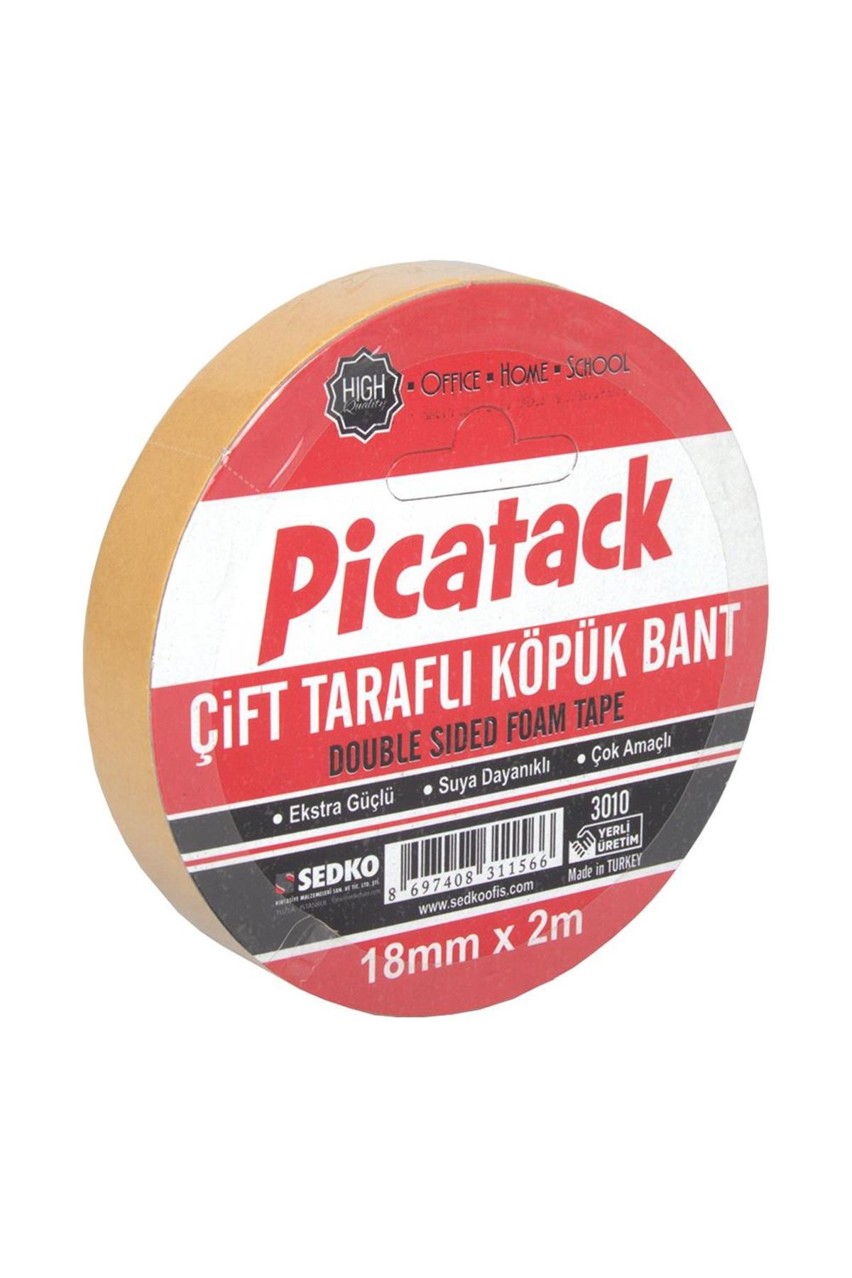 picatack ÇİFT TARAFLI KÖPÜK BANT 18x2 KQ011 3010