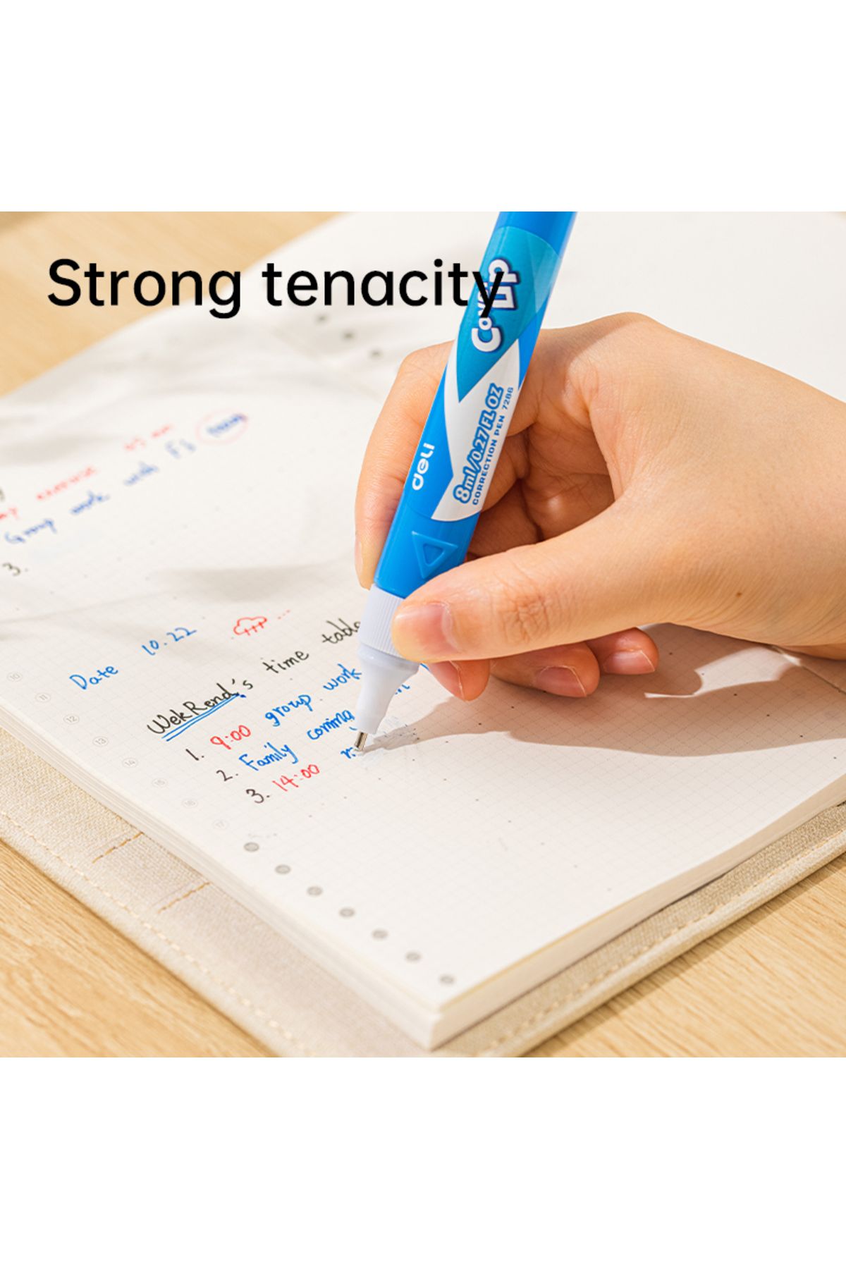 Deli-EH402-MT 8 mL Precision Correction Pen – ideal for flawless edits & clean paperwork 3
